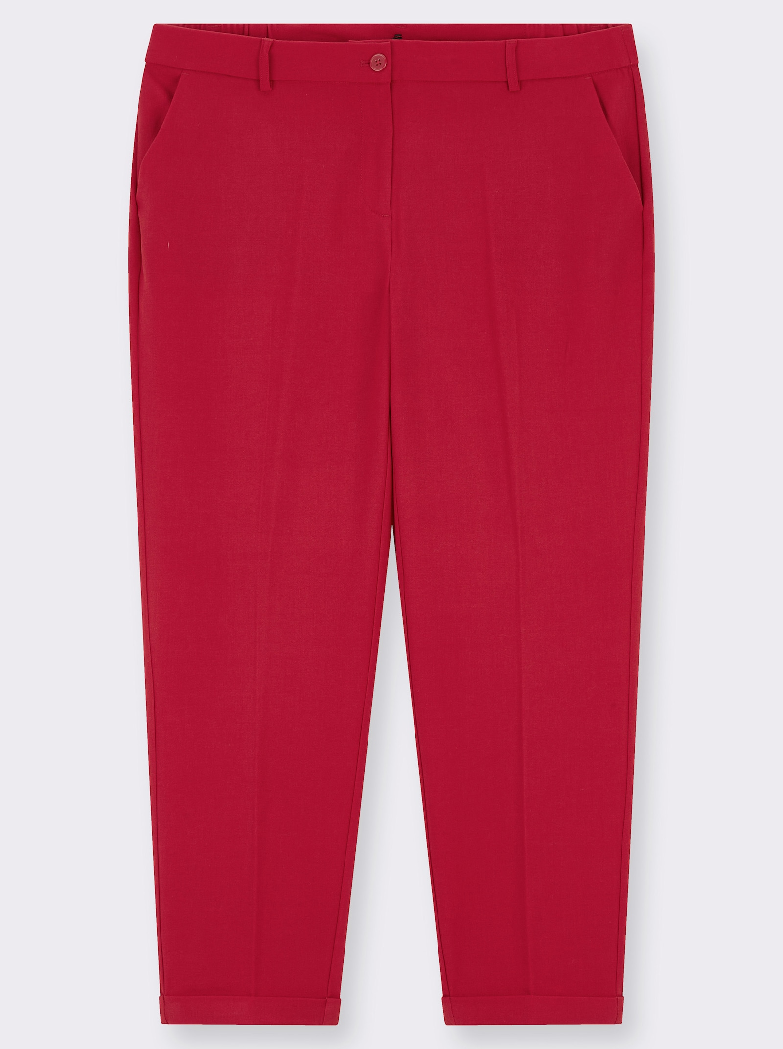 Hose mit Bügelfalten - rot