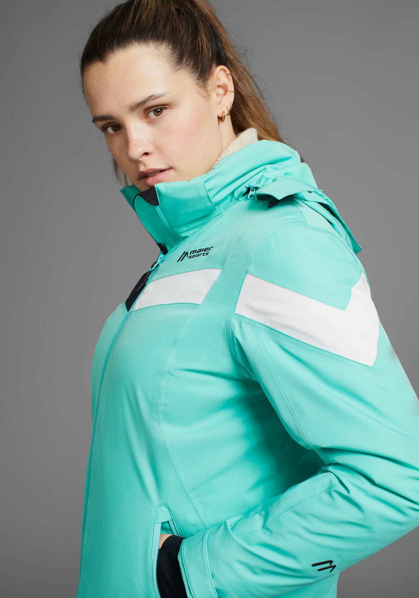 Maier Sports Winterjacke - electric green