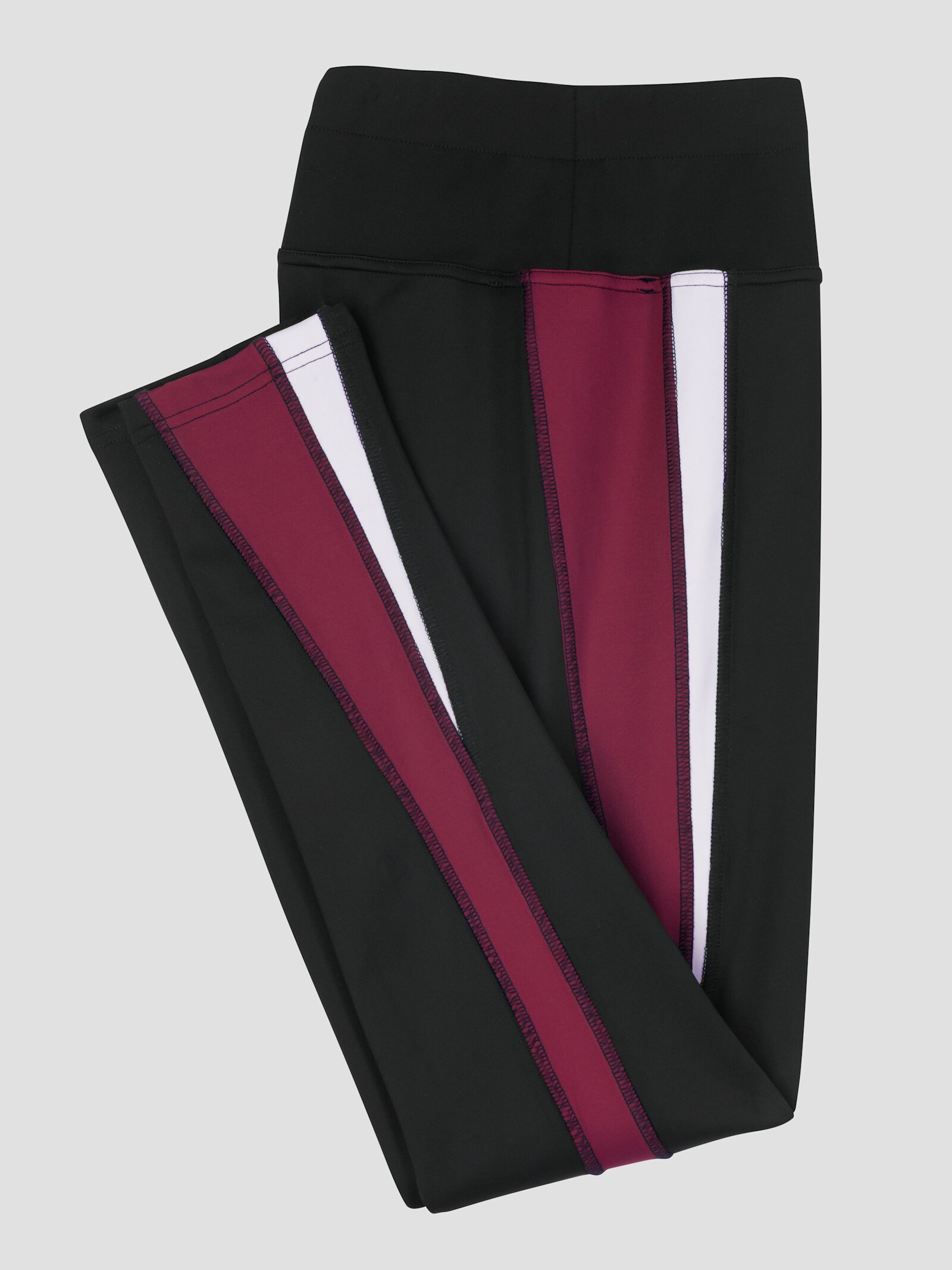 Catamaran Sports Funktionstights mit Kontrast-Einsätzen - schwarz