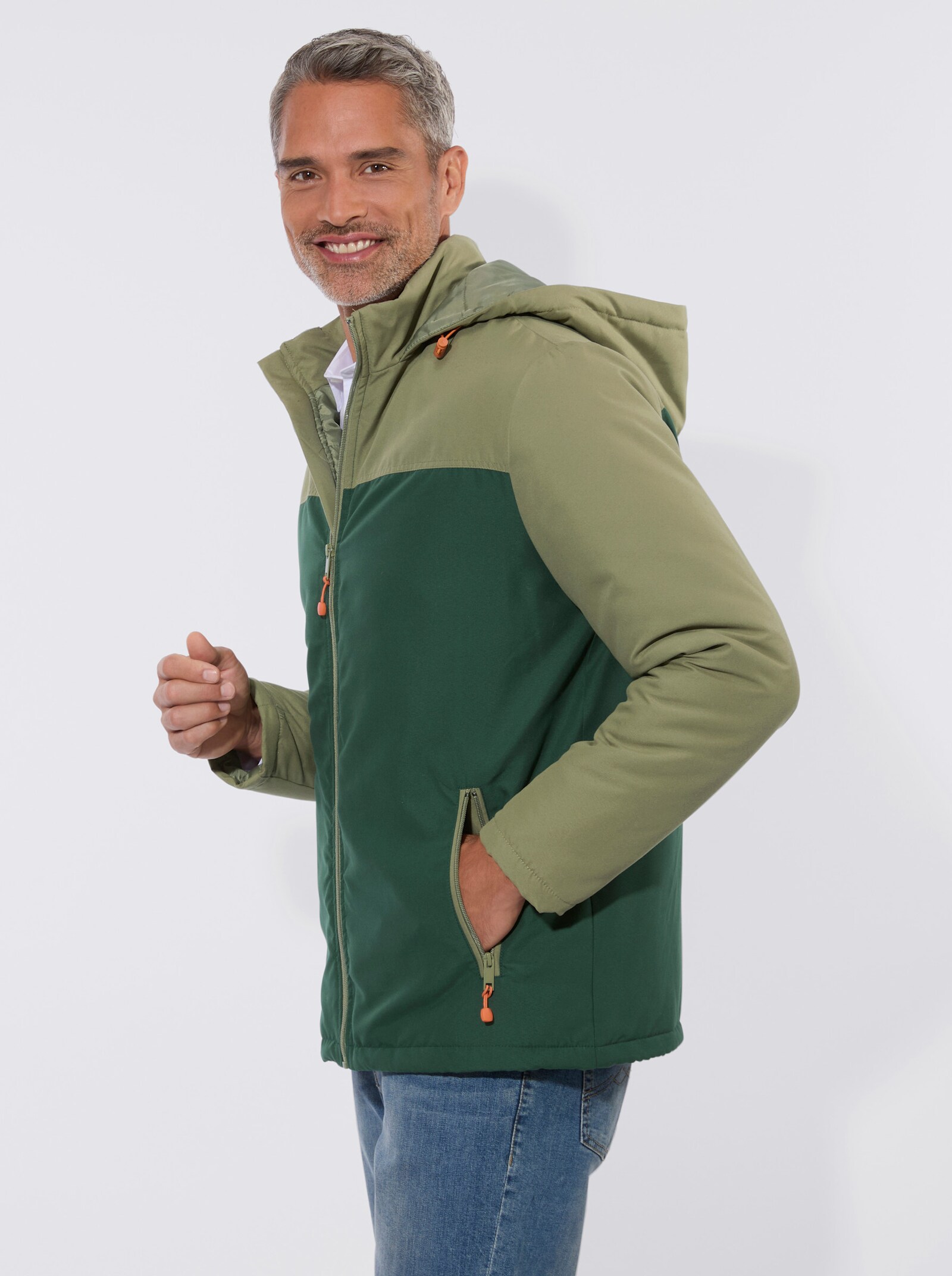 Outdoorjacke in atmungsaktiver Qualität - khaki-moos