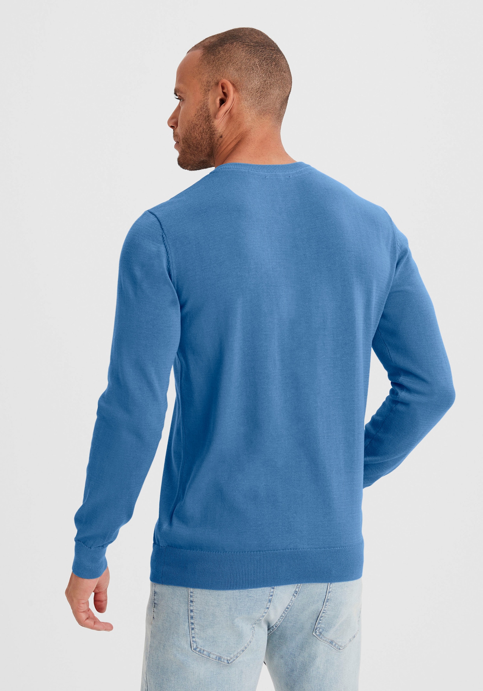 H.I.S Gebreide pullover - blauw