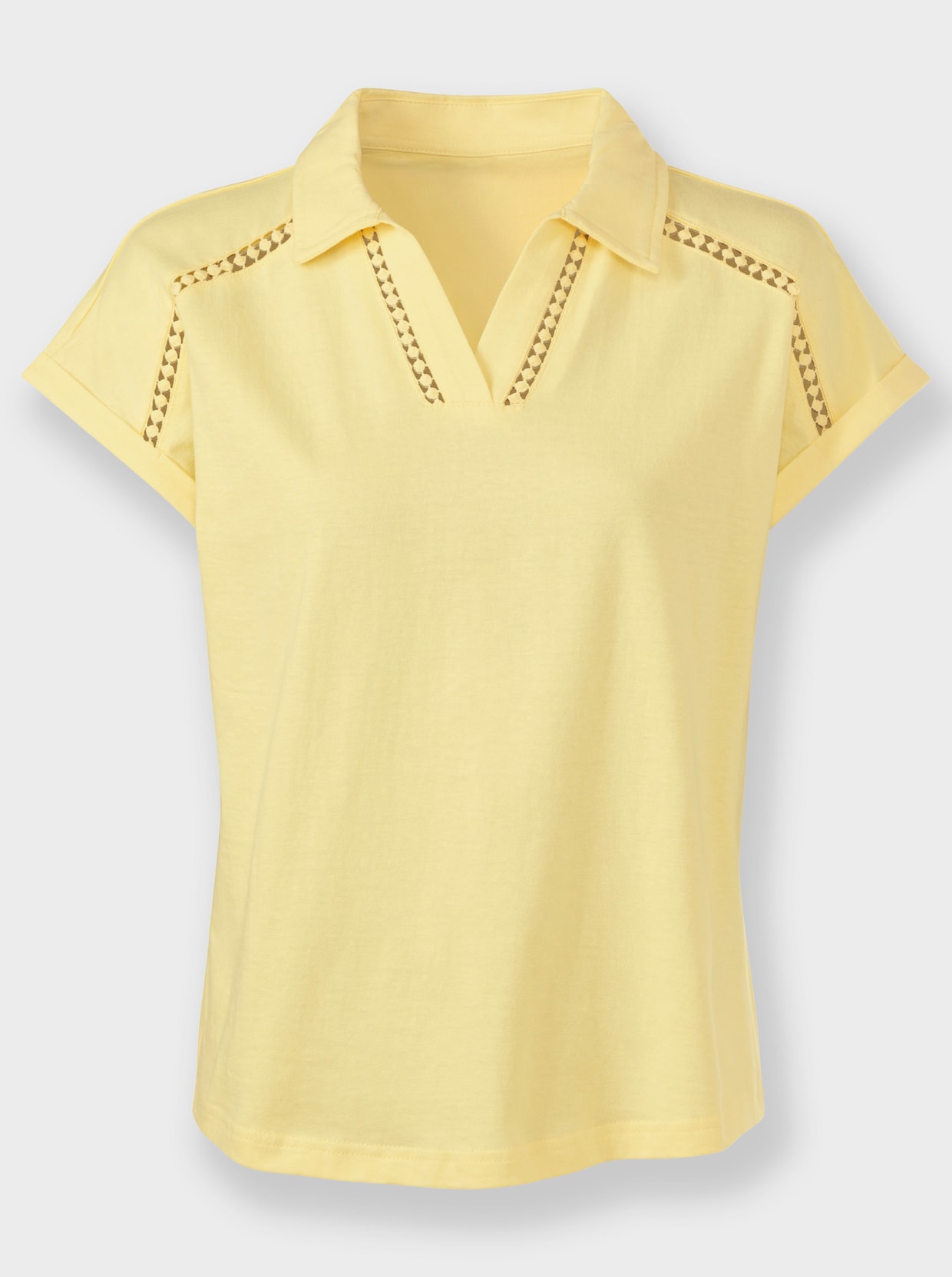 V-ringad topp - citron