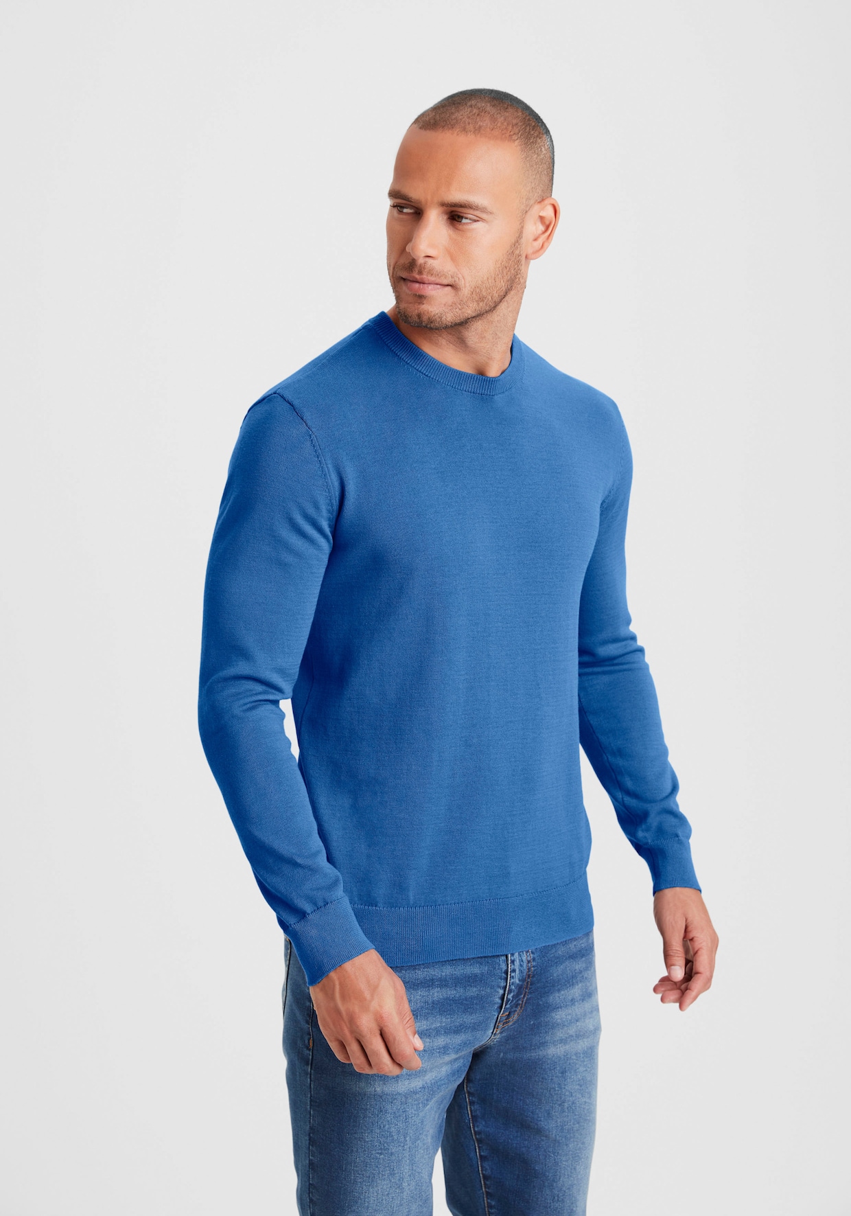 H.I.S Strickpullover - blau