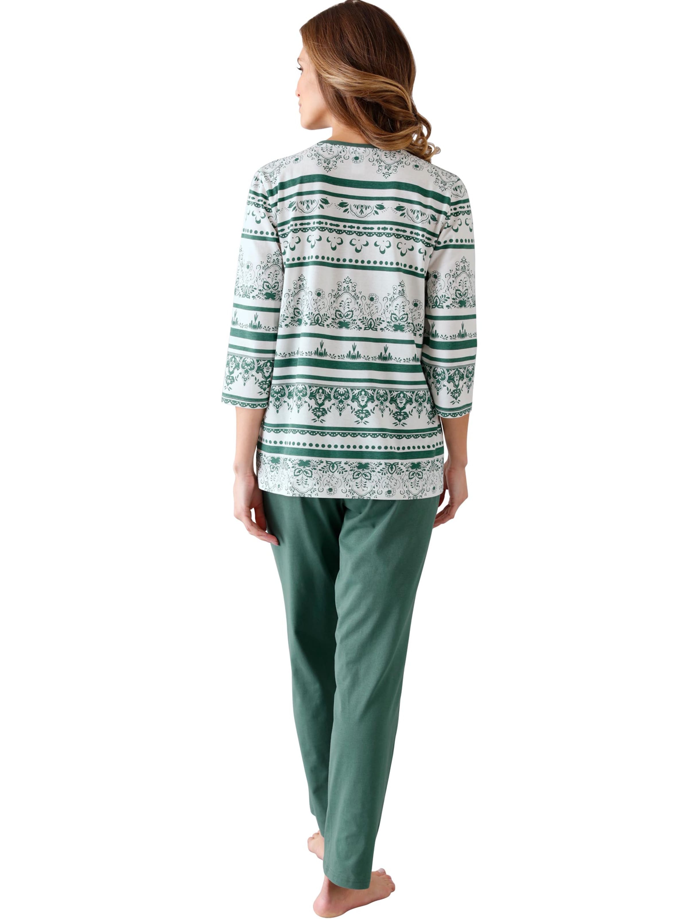 Schlafanzug - smaragd-bedruckt
