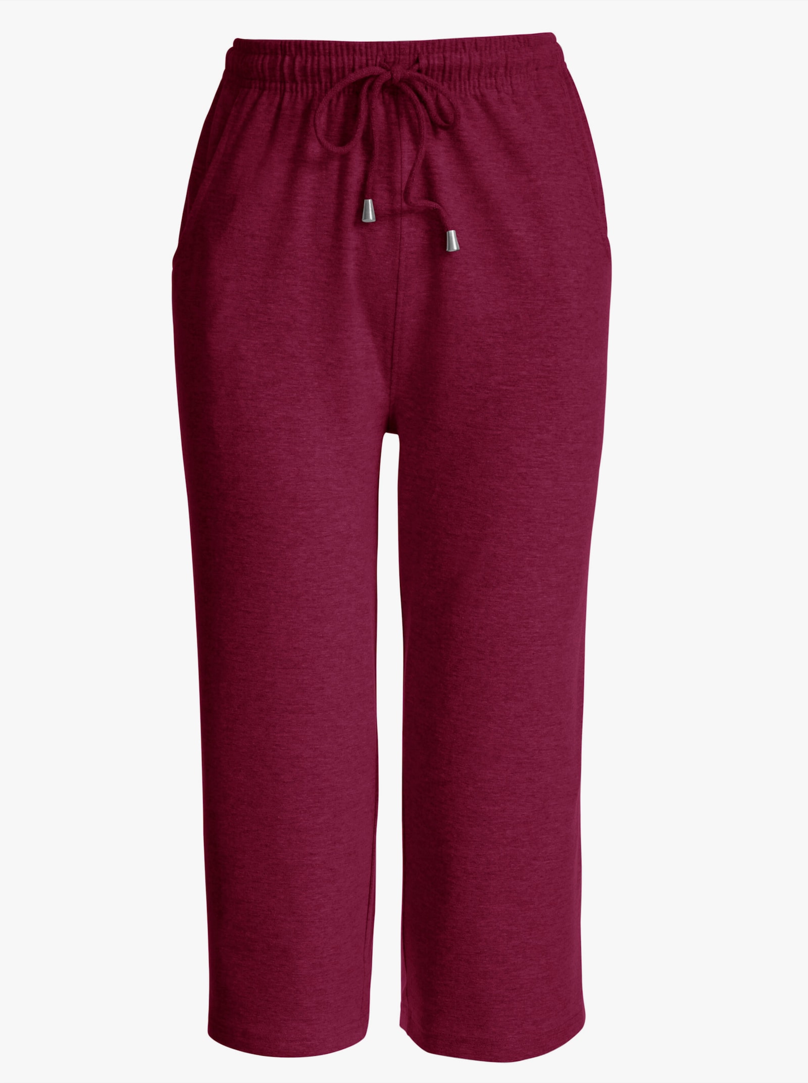 Caprihose in Stretch-Qualität - bordeaux