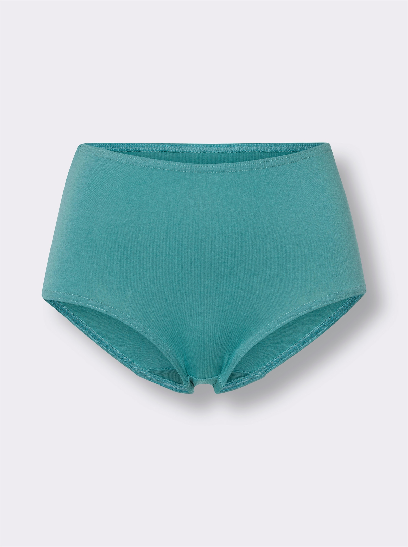 Hög trosa, enkelstickad trikå - marin-ocean