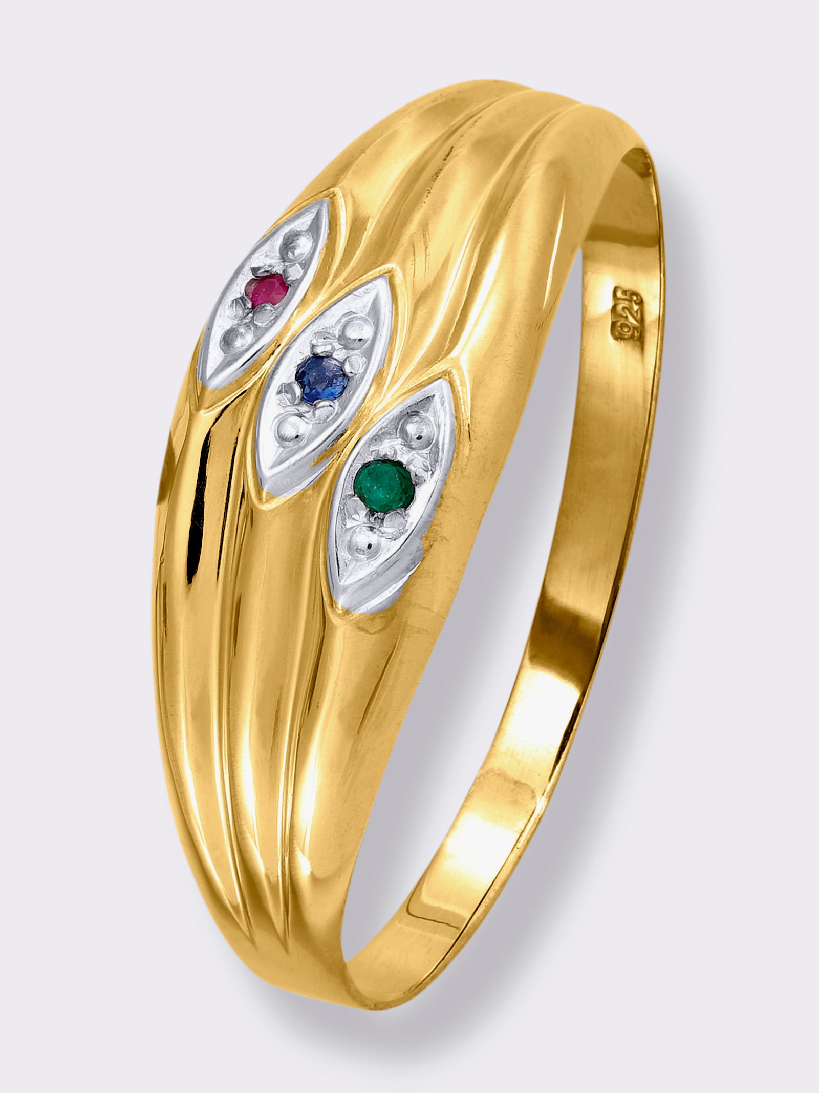  Ring - Silber vergoldet 925