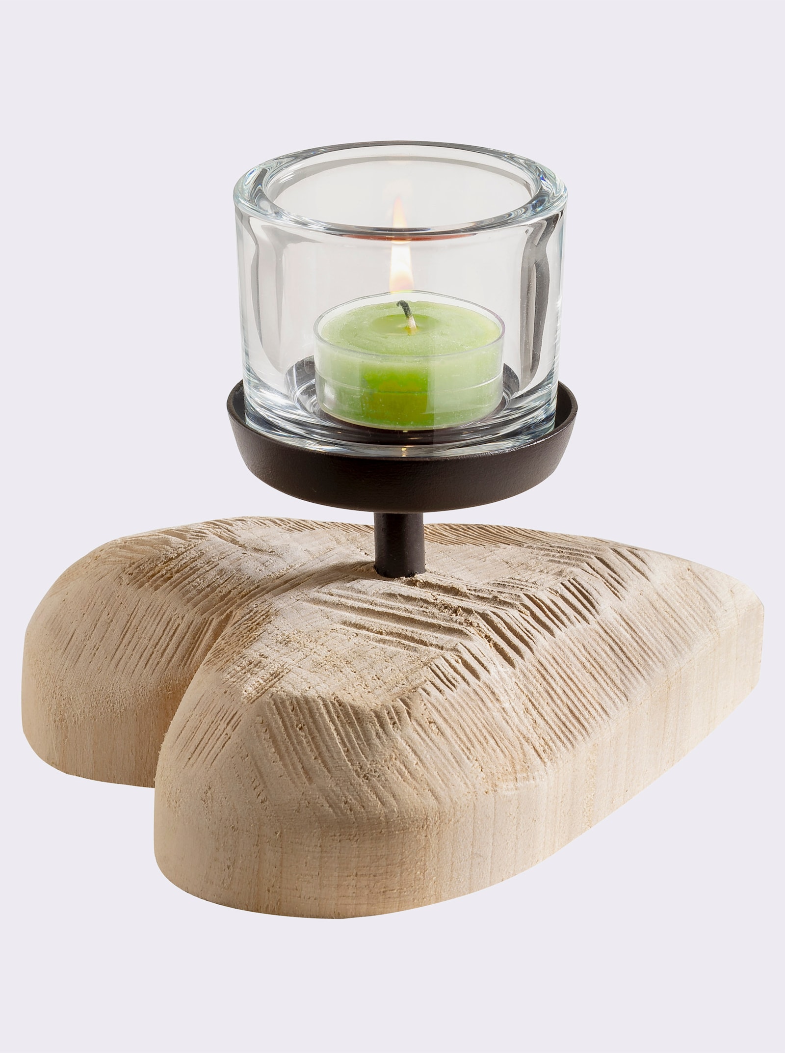 heine home Kerzenhalter aus Pappelholz - natur