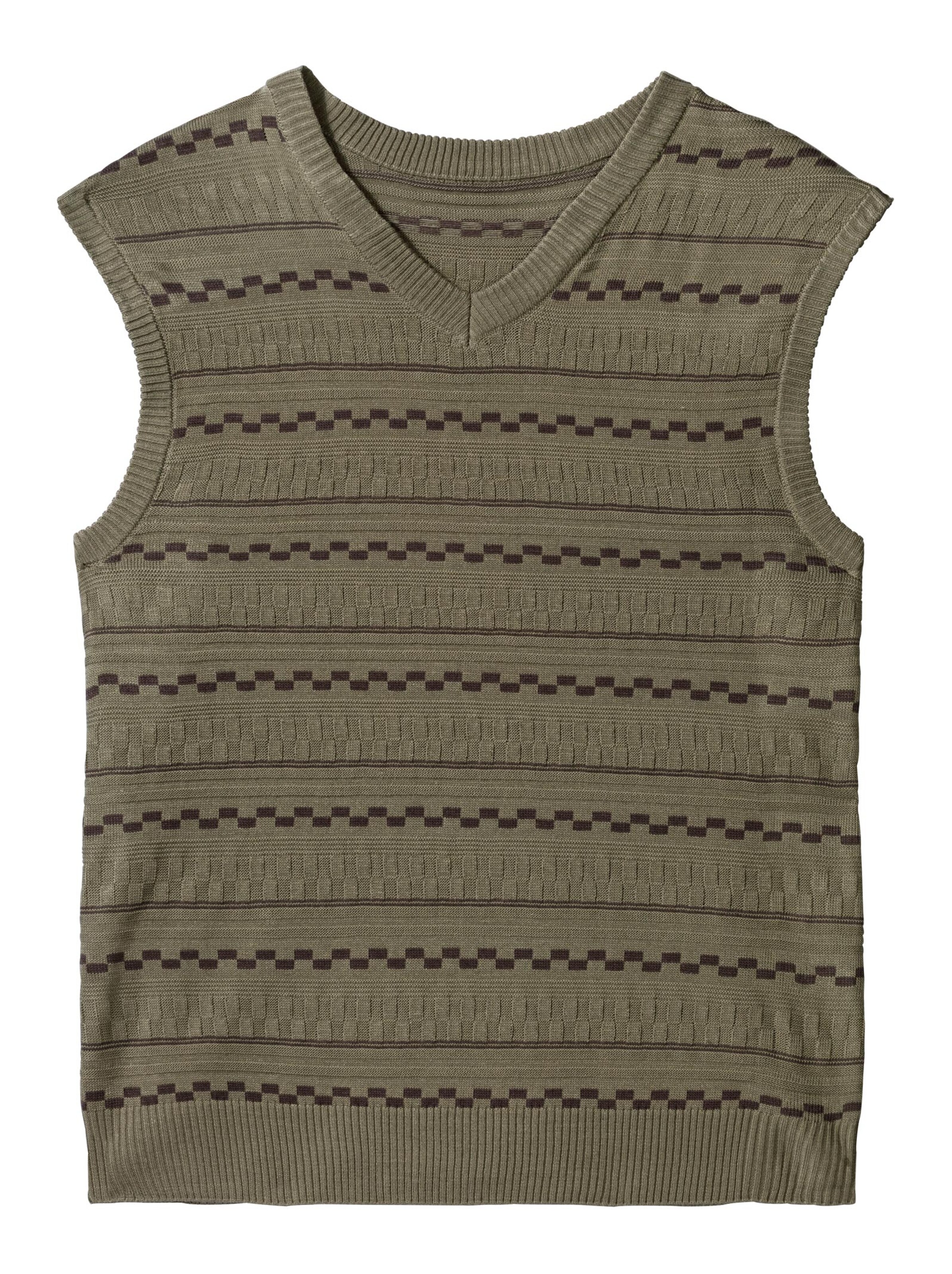 Pullunder - schilf-gemustert