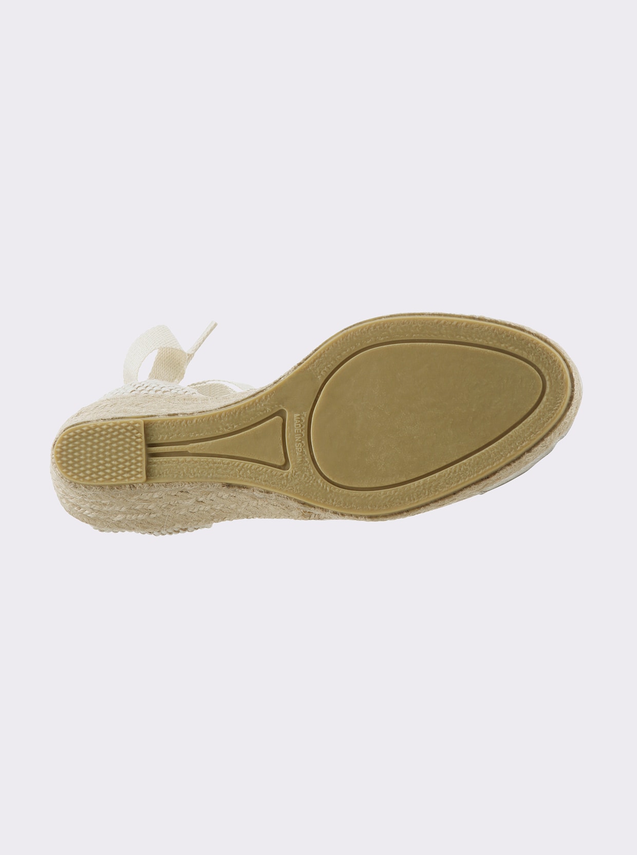 heine Sandaaltjes met sleehak - beige/zilverkleur
