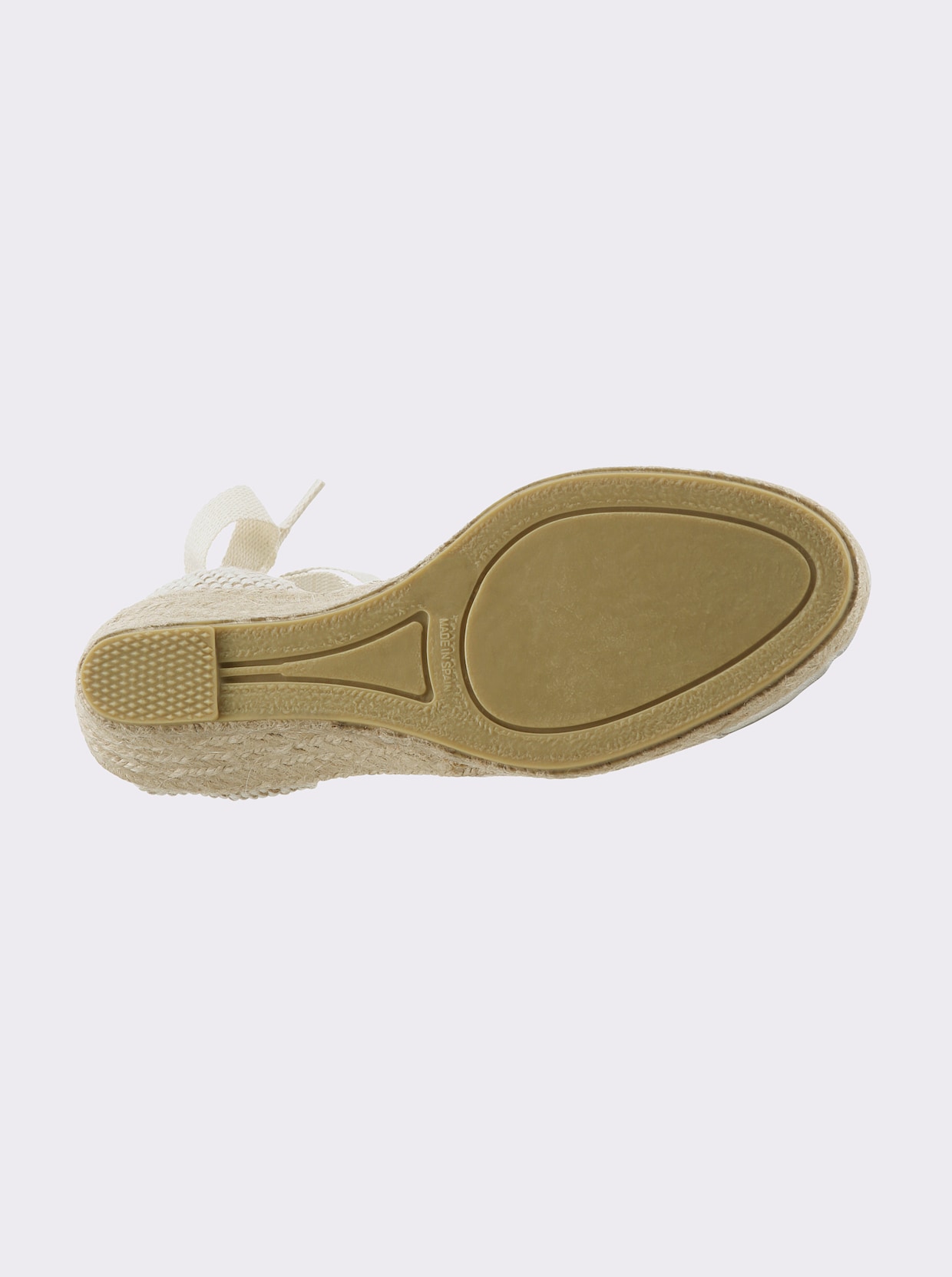 heine Keilsandalette - beige-silberfarben