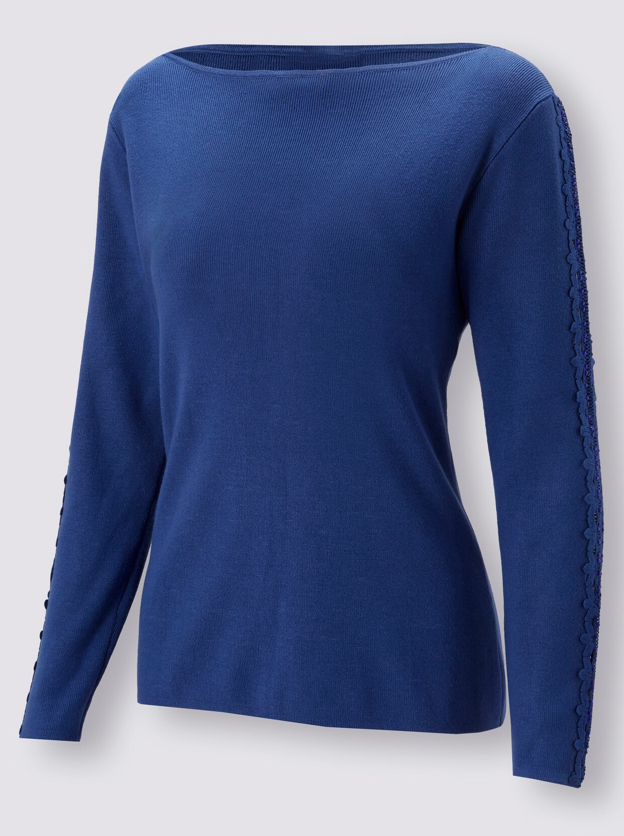 Strickpullover - royalblau