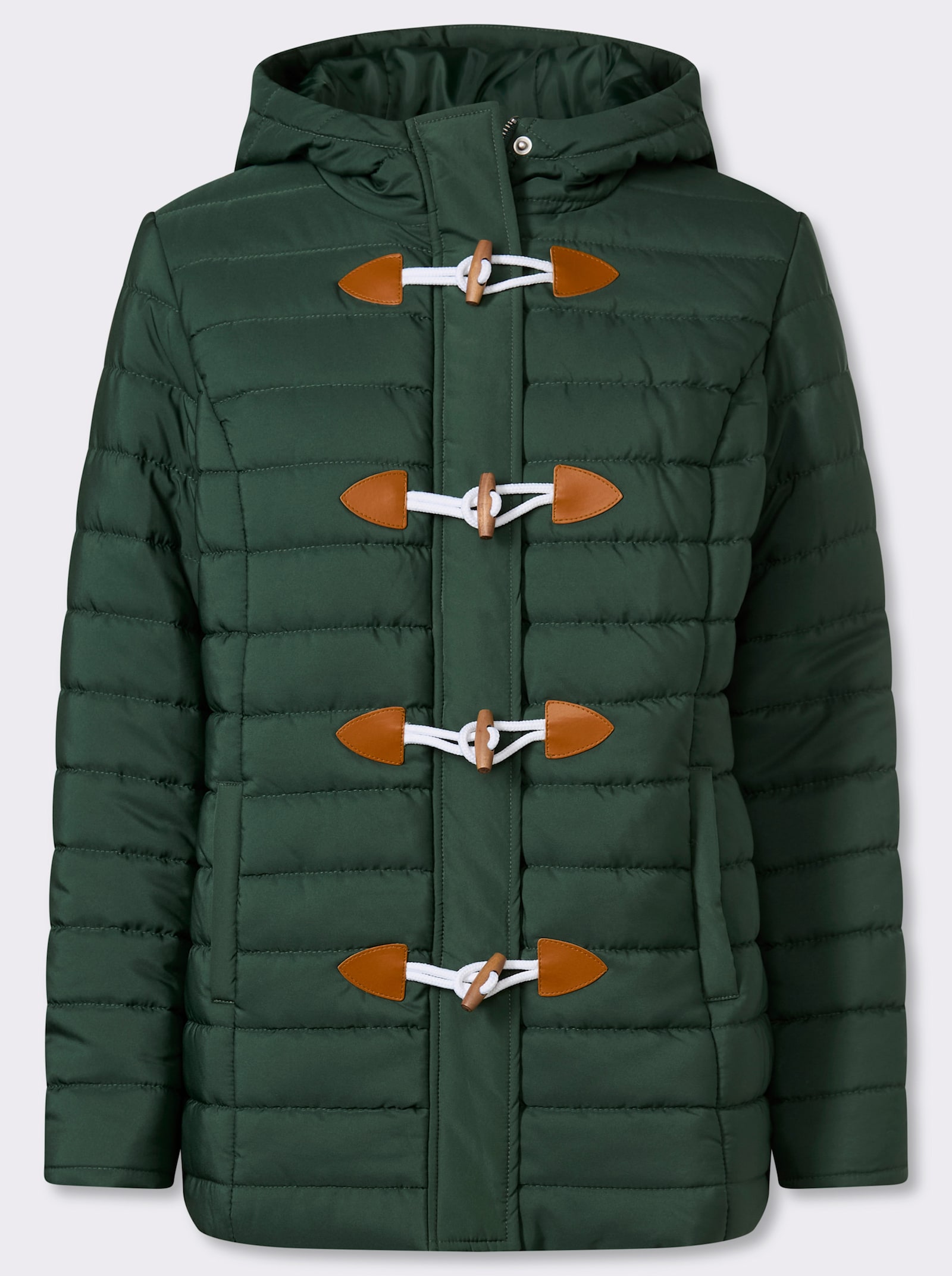 Steppjacke mit Knebelknöpfen - moos