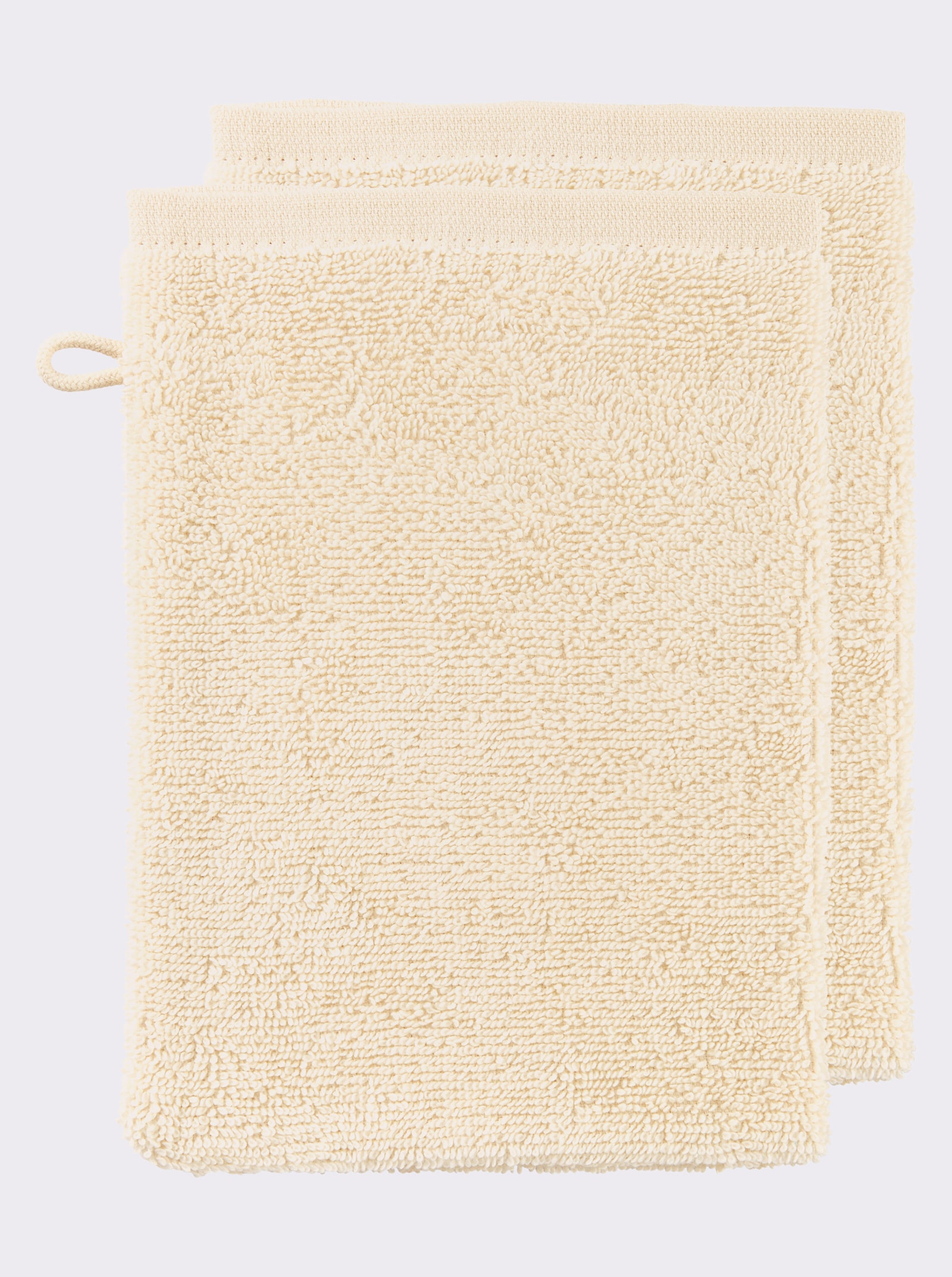 wäschepur Handdoek van zware gevolde badstof - champagne