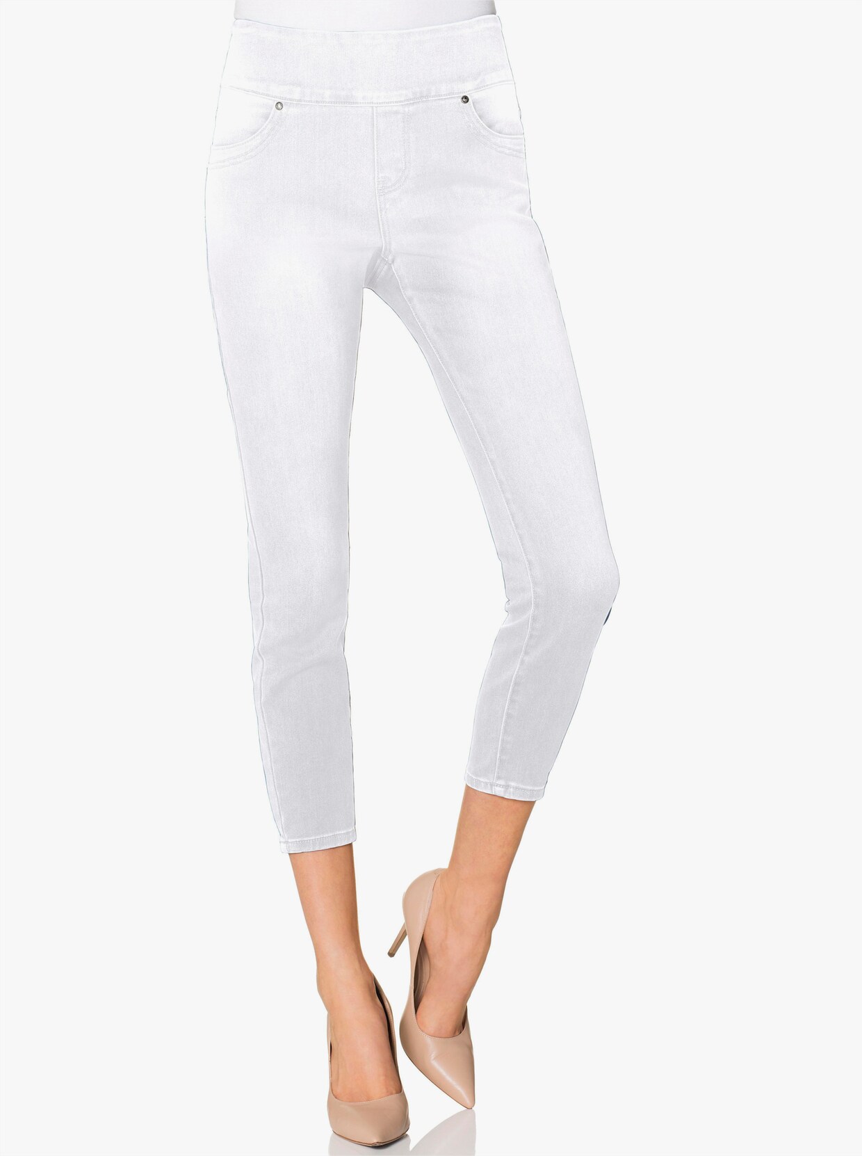 3/4-Jeans - weiss