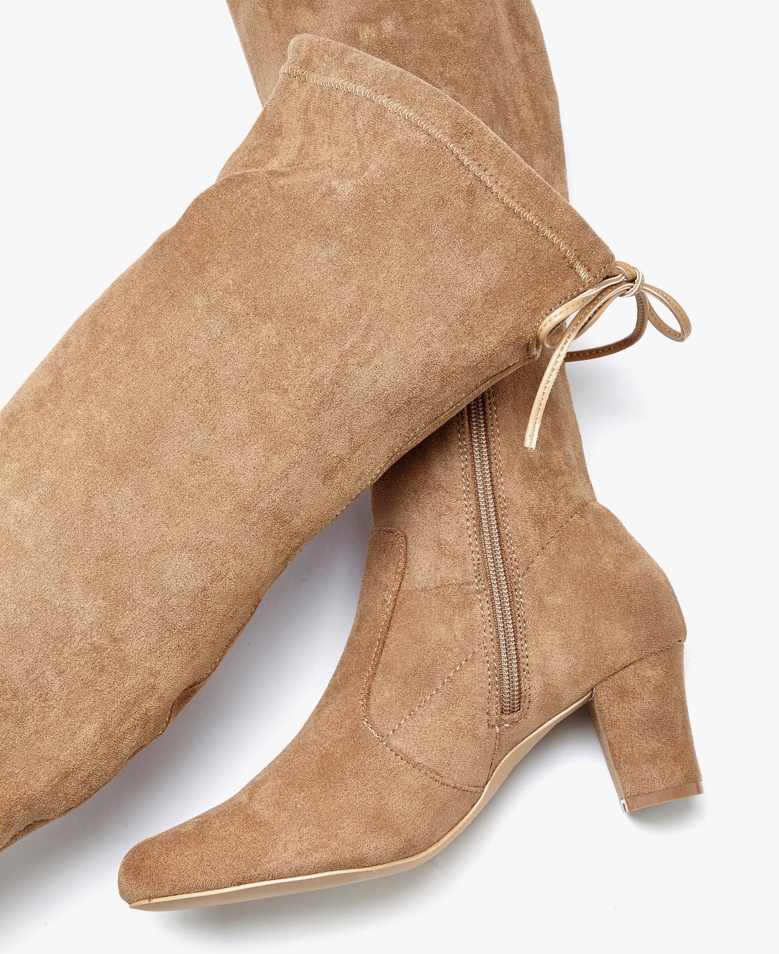 LASCANA Overkneestiefel - sand