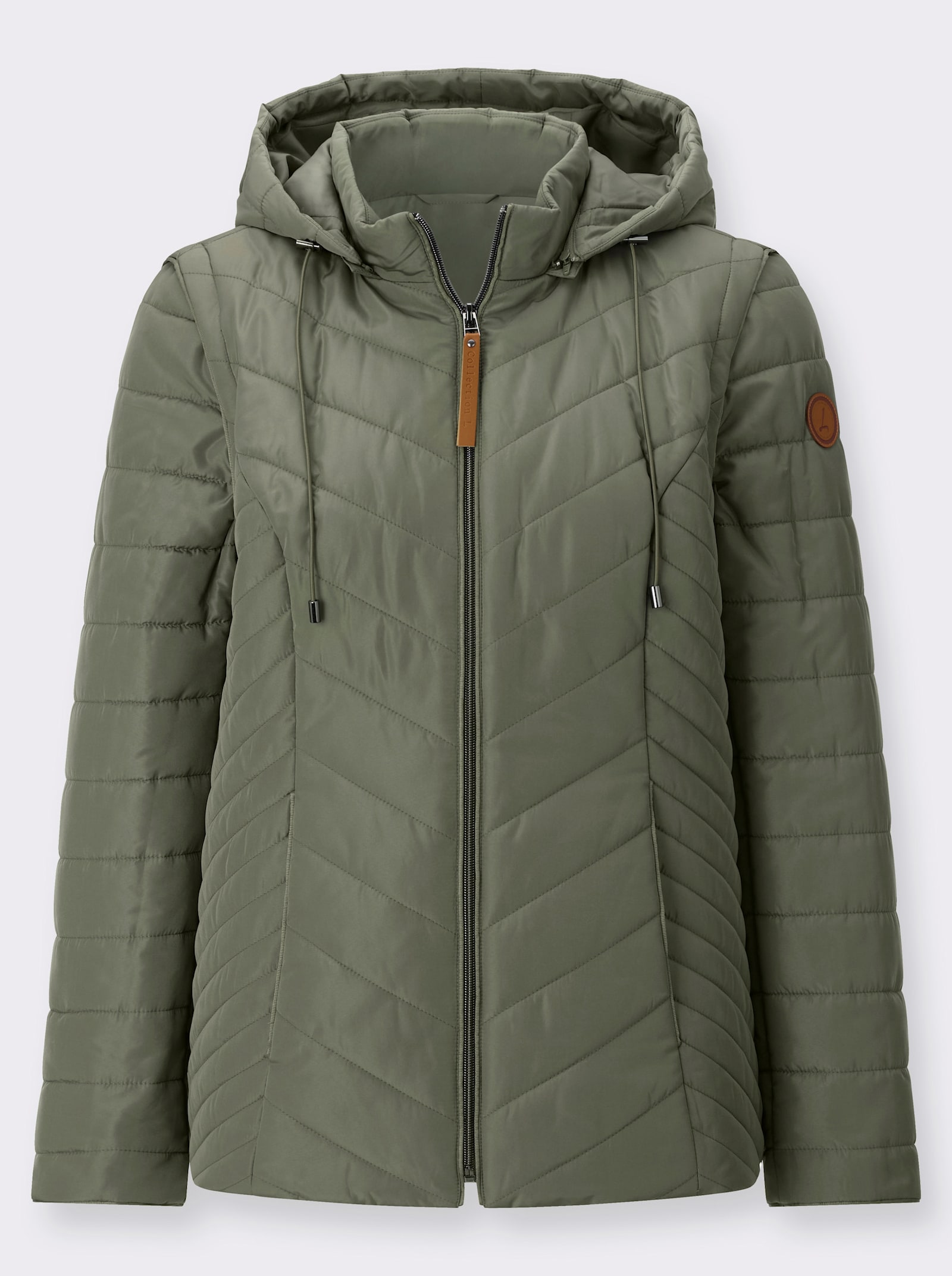 2-in-1-Jacke auch als Weste tragbar - khaki
