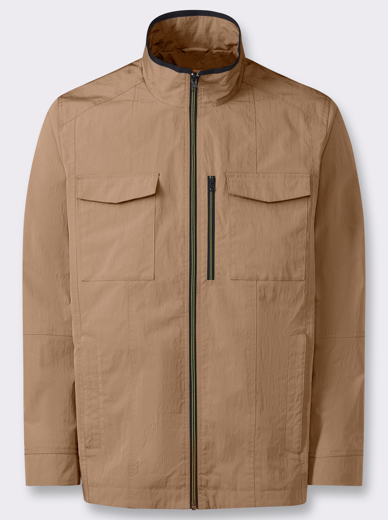 Marco Donati Longjacke mit Wetterschutz-Ausrüstung - camel