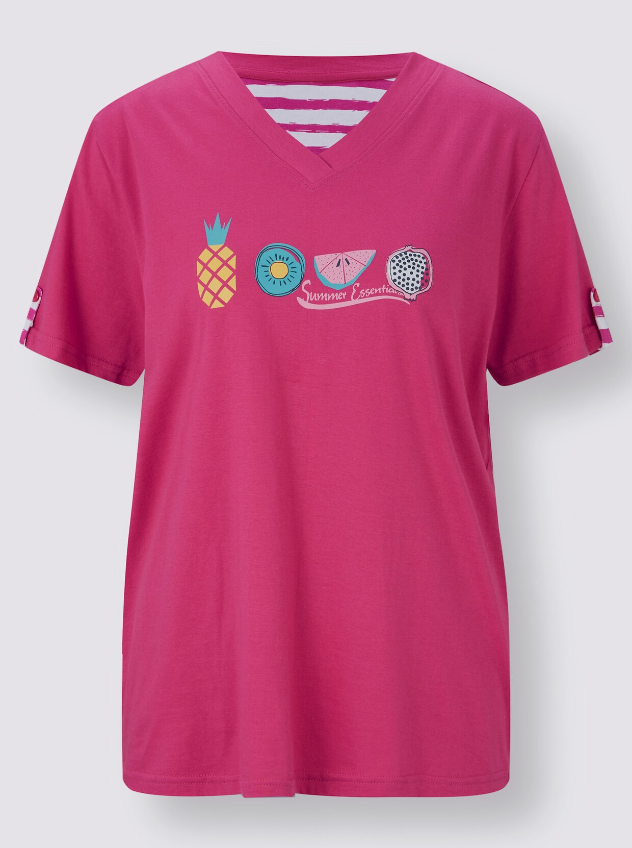 Comtessa Capri-Anzüge - fuchsia + fuchsia-geringelt