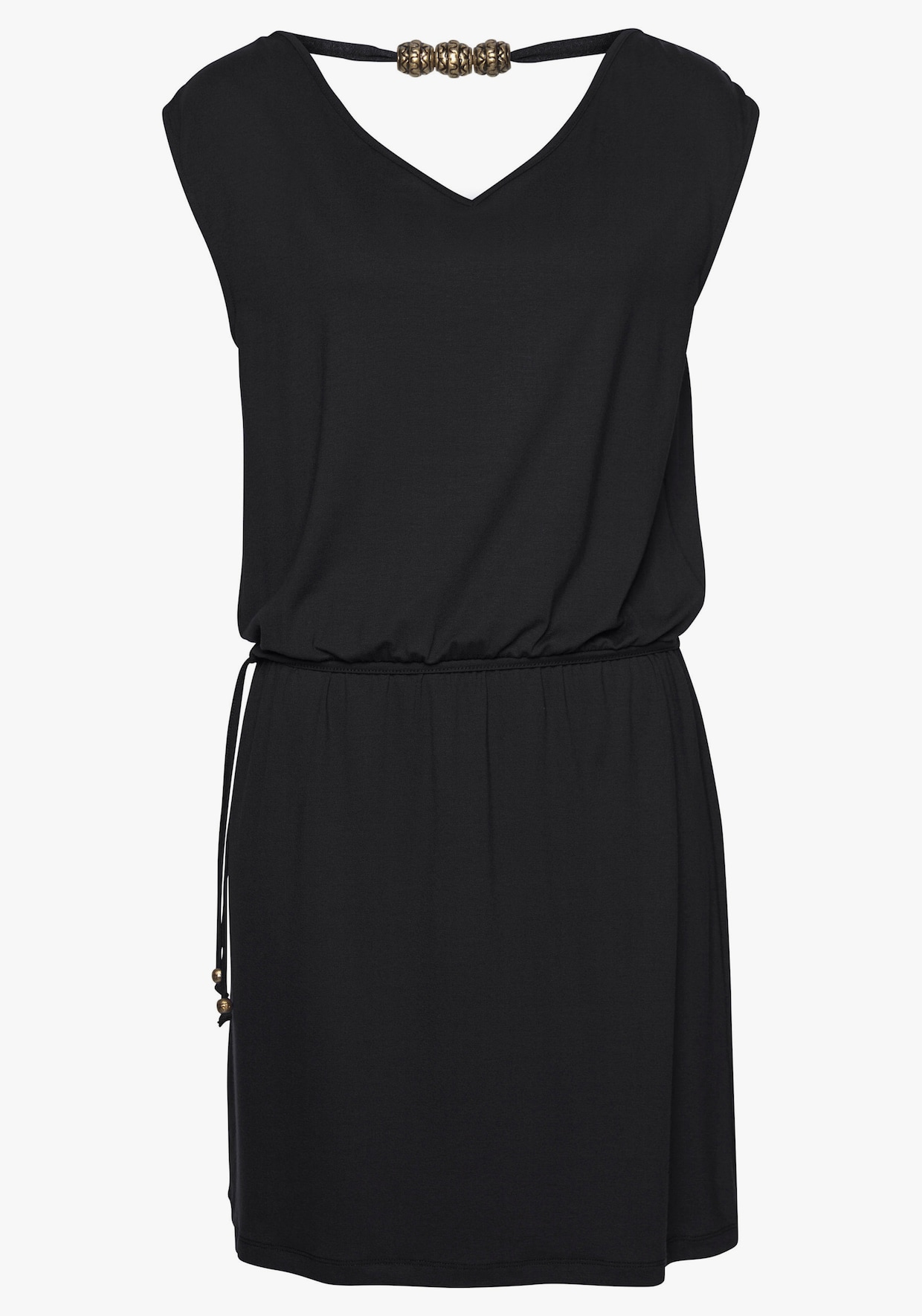 LASCANA Robe en jersey - noir