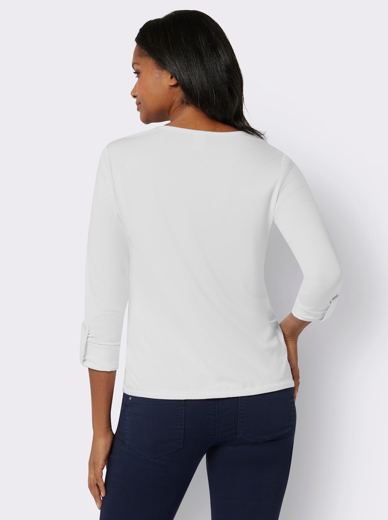Shirt met print - wit/zwart geprint