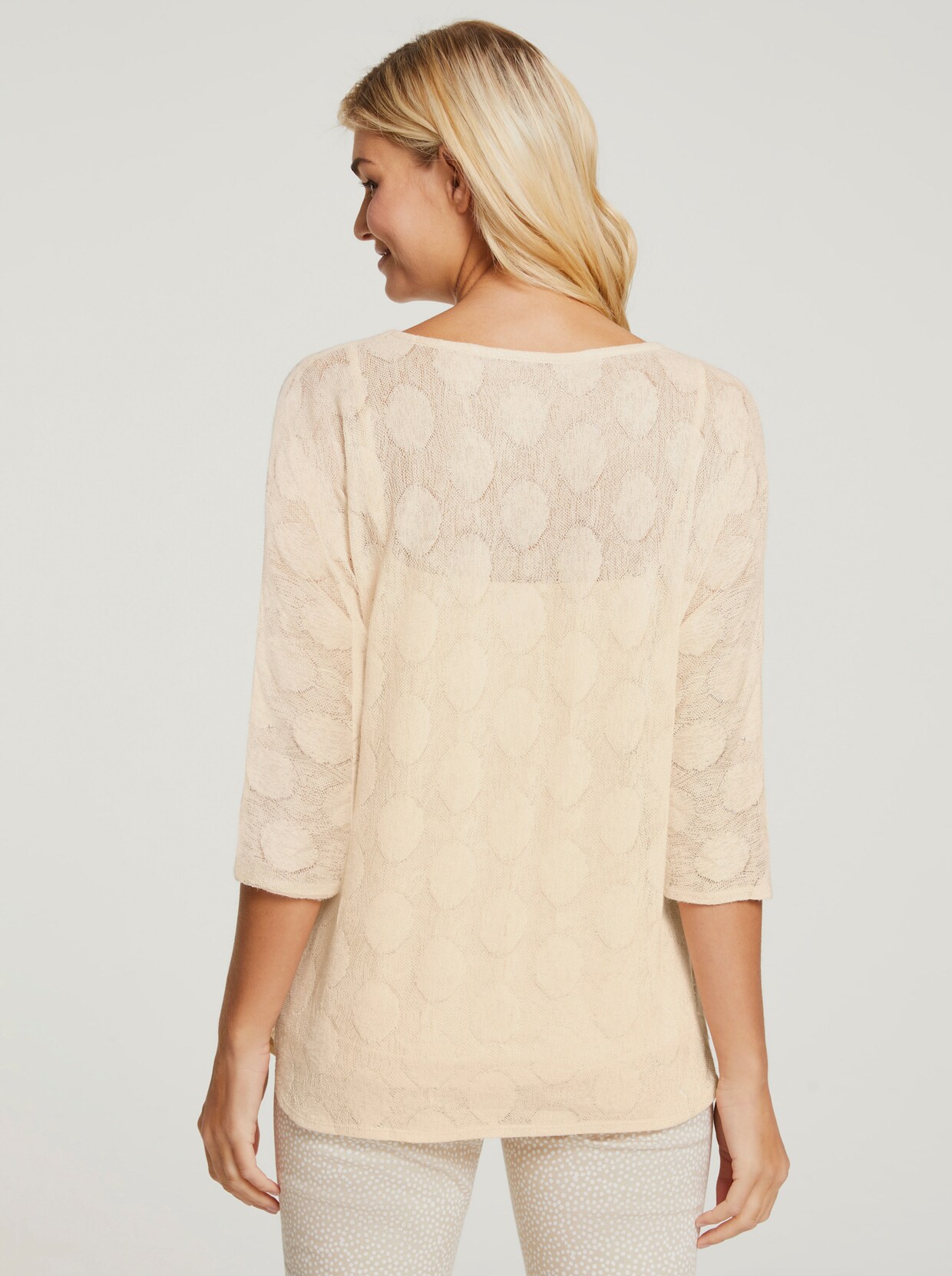 heine Rundhals-Shirt - sand
