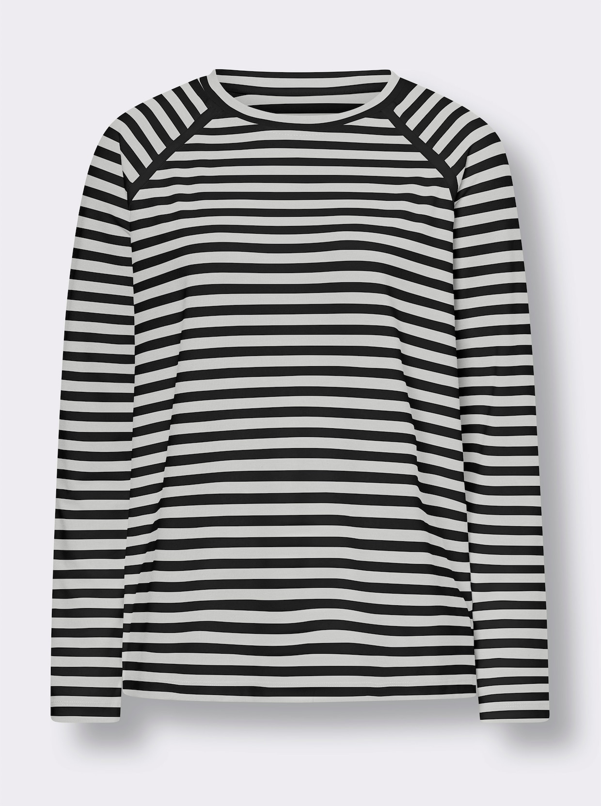 heine Streepjesshirt - zwart/ecru gestreept