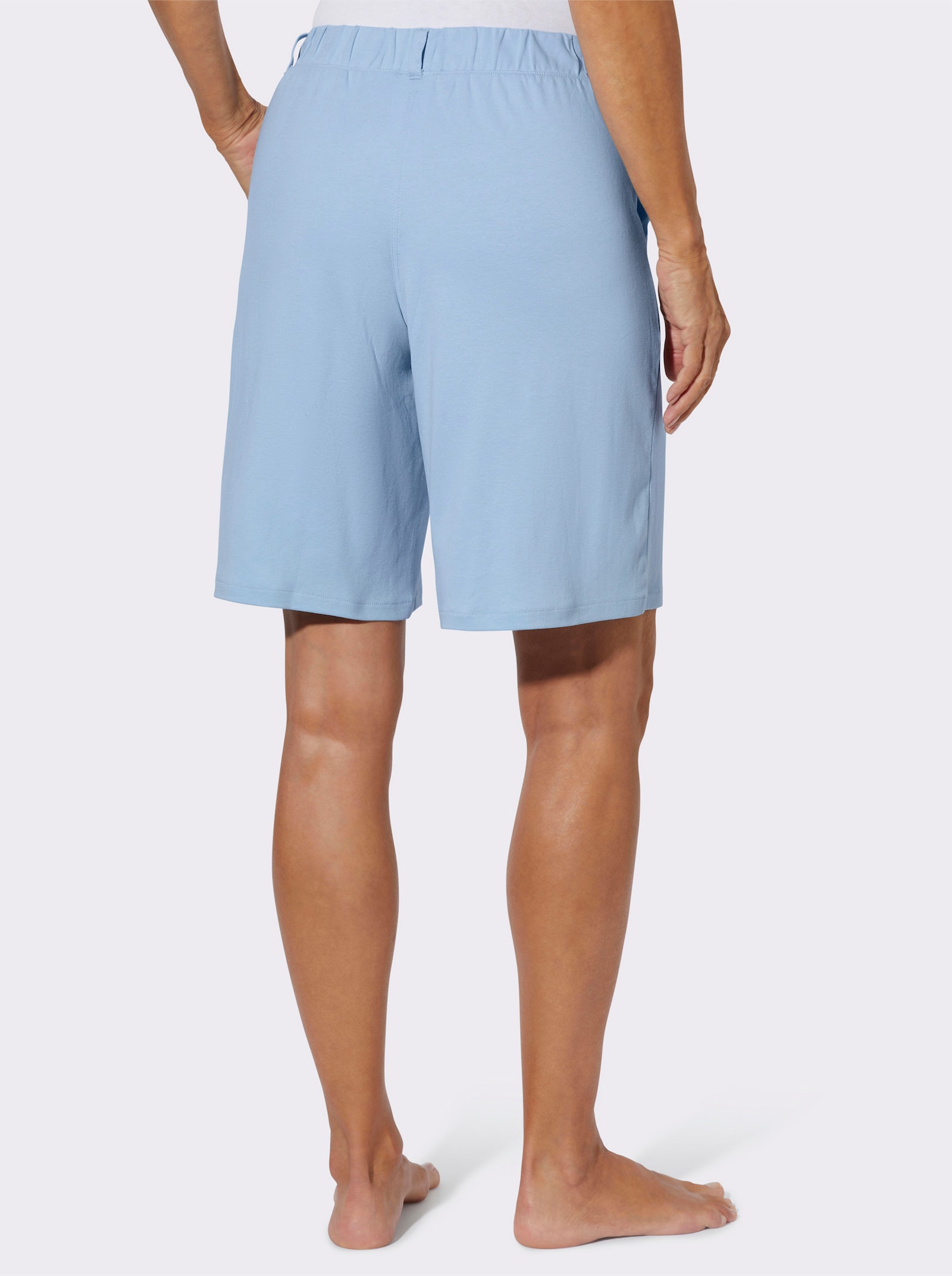 Bermudas mit Rundum-Dehnbund - eisblau