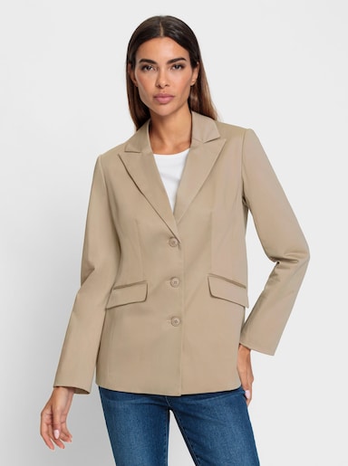 heine Blazer mit dezentem Glanz - sesam