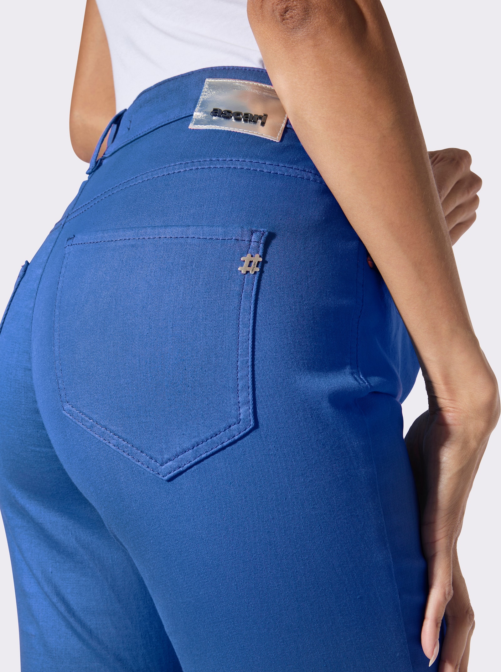 Ascari 5-Pocket-Jeans mit Push-up-Effekt - royalblau