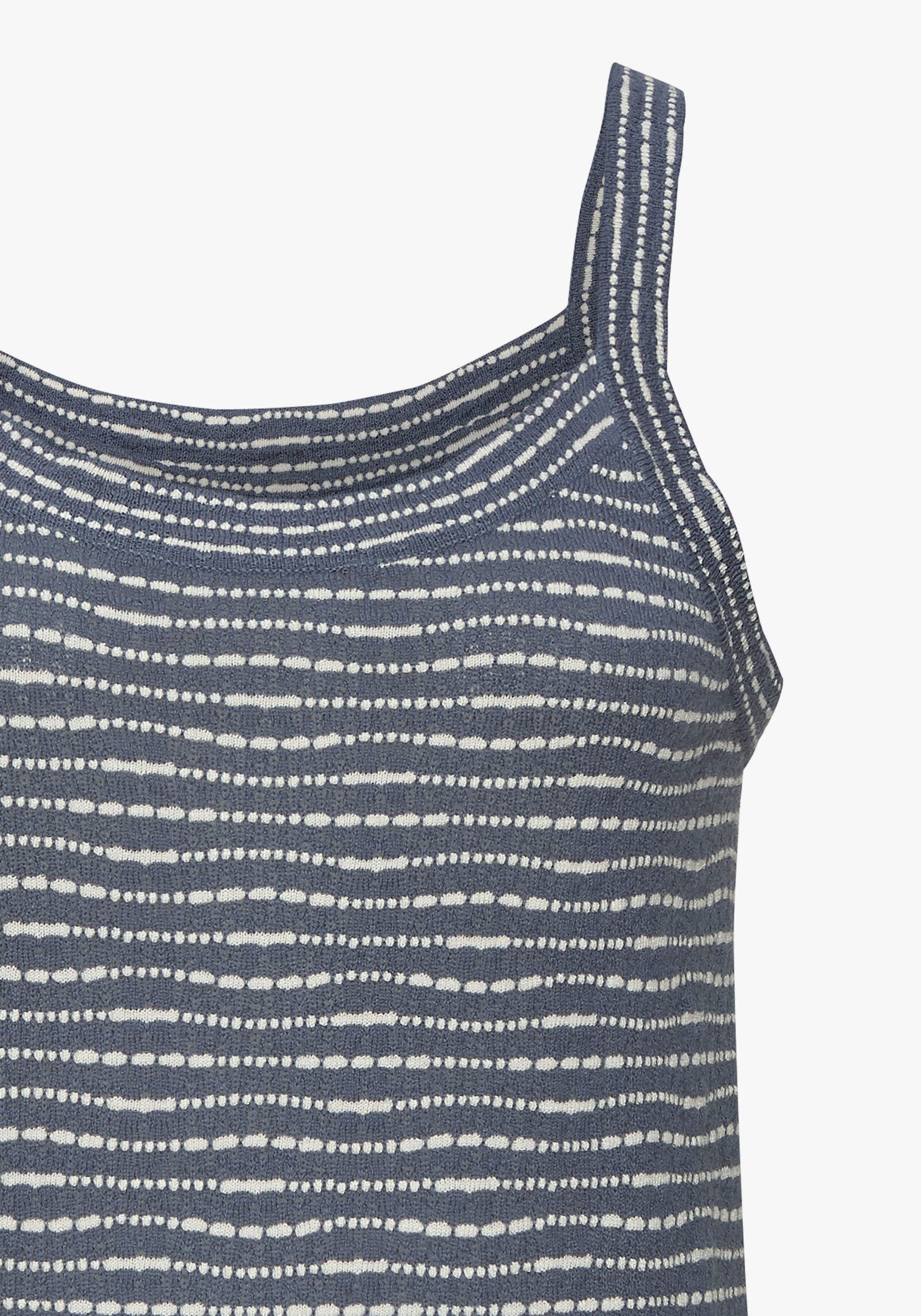 Vivance Stricktop - rauchblau-creme