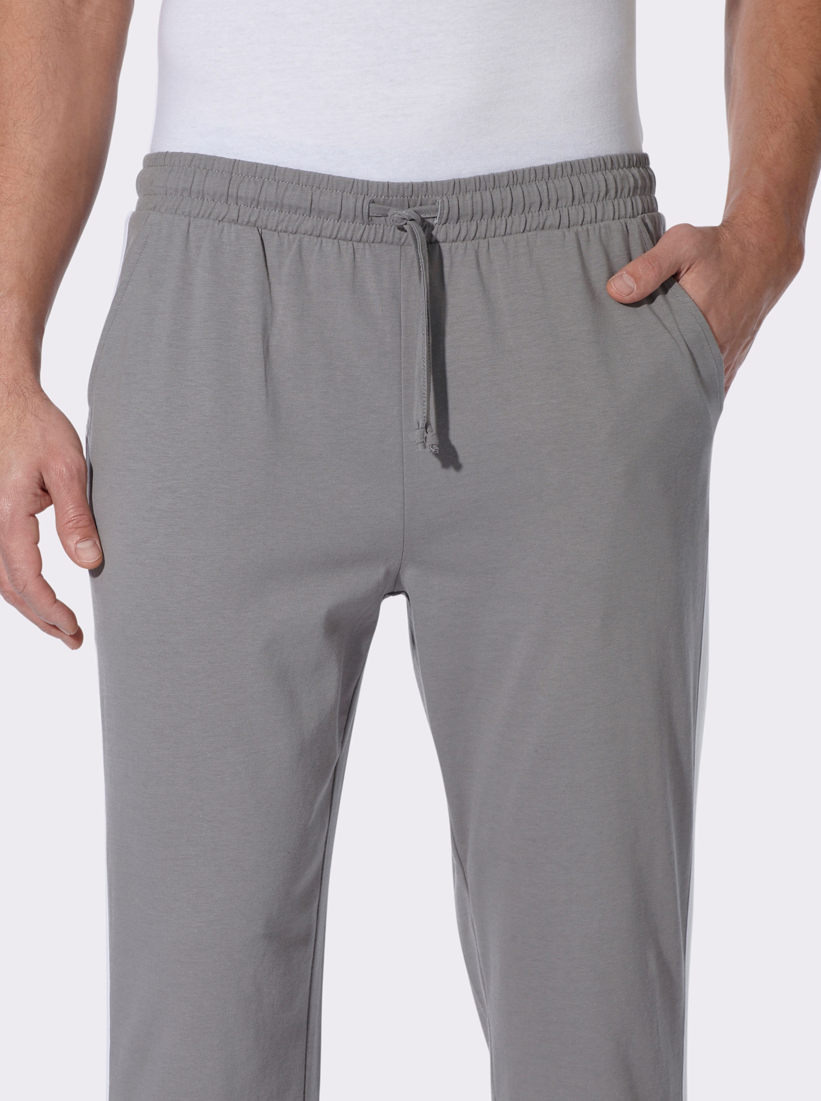 Freizeithose im Doppelpack - schwarz + grau