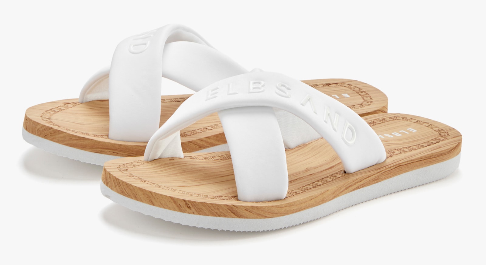 Elbsand Badepantolette - weiss