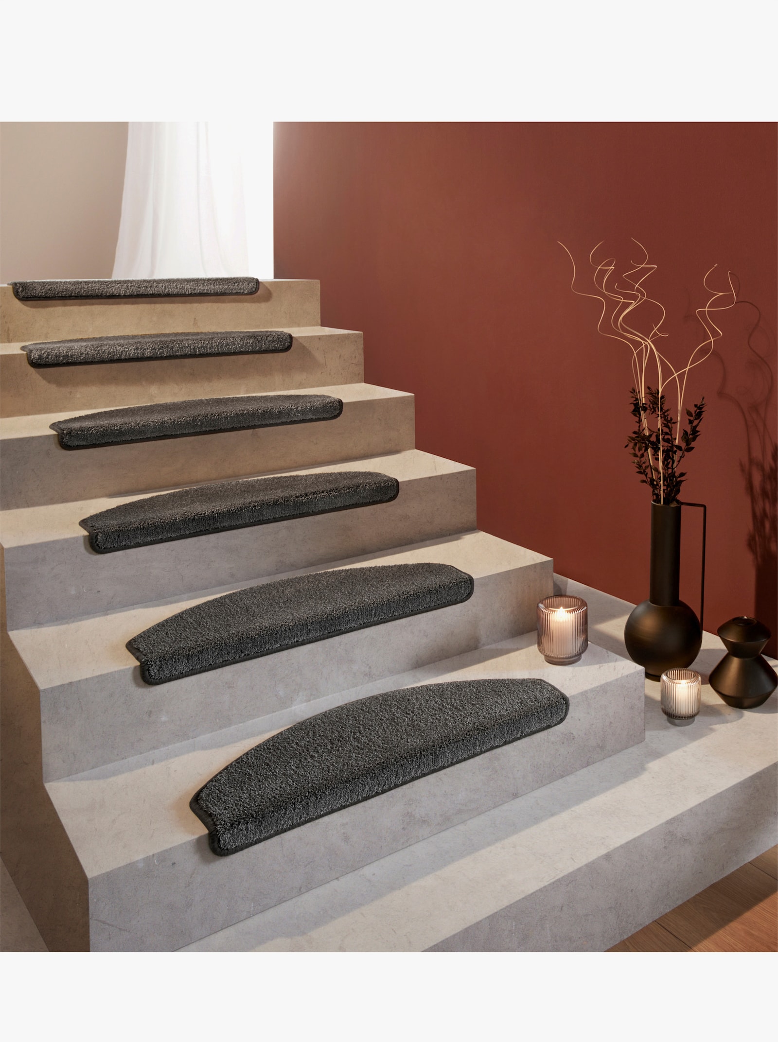 heine home Tapis de marches - gris