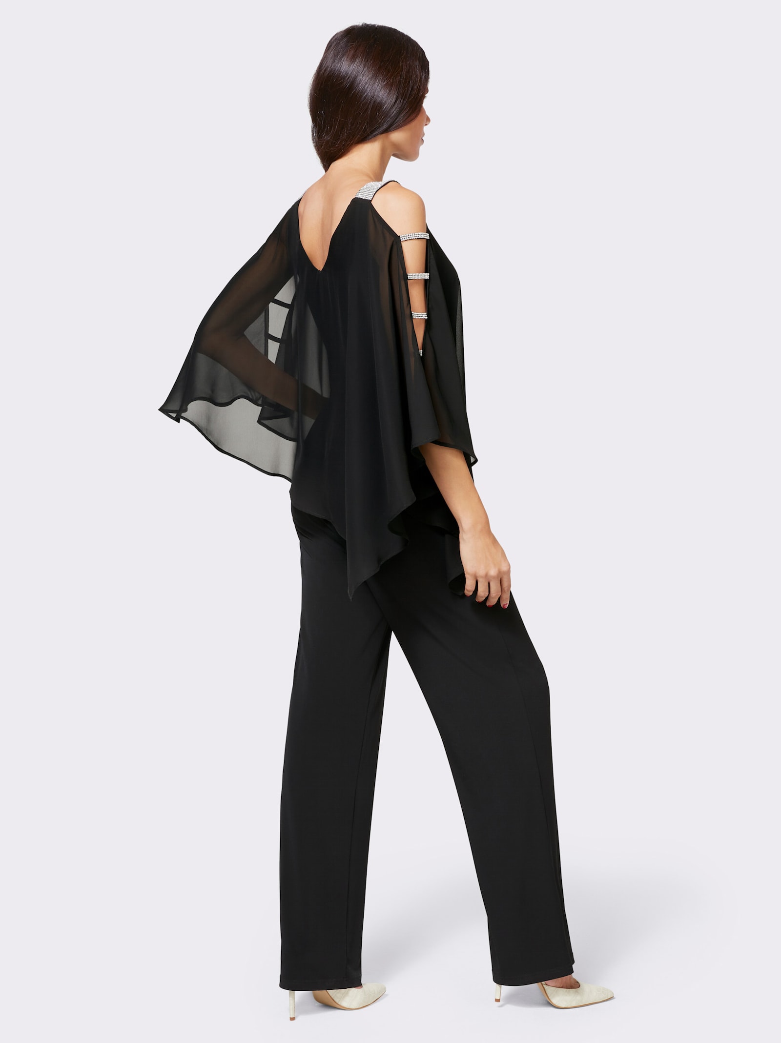 heine Jumpsuit mit Cut-Outs - schwarz