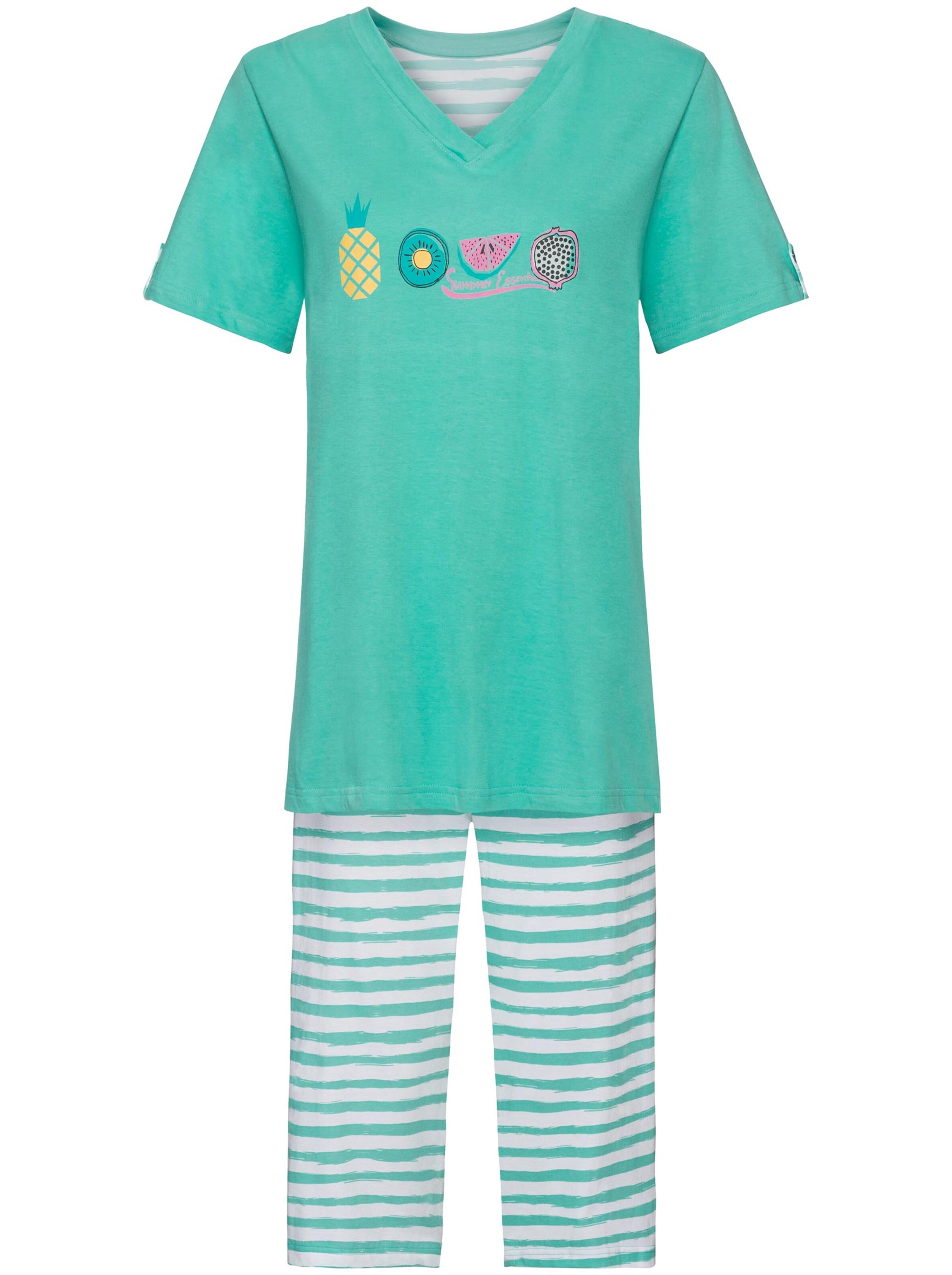 Comtessa Capri-Anzüge - grün + grün-geringelt