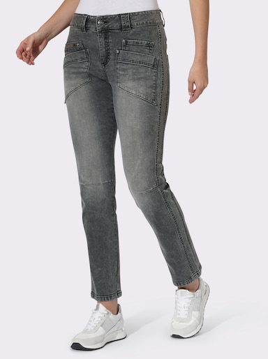 heine Jeans mit Push-up-Effekt - grey denim