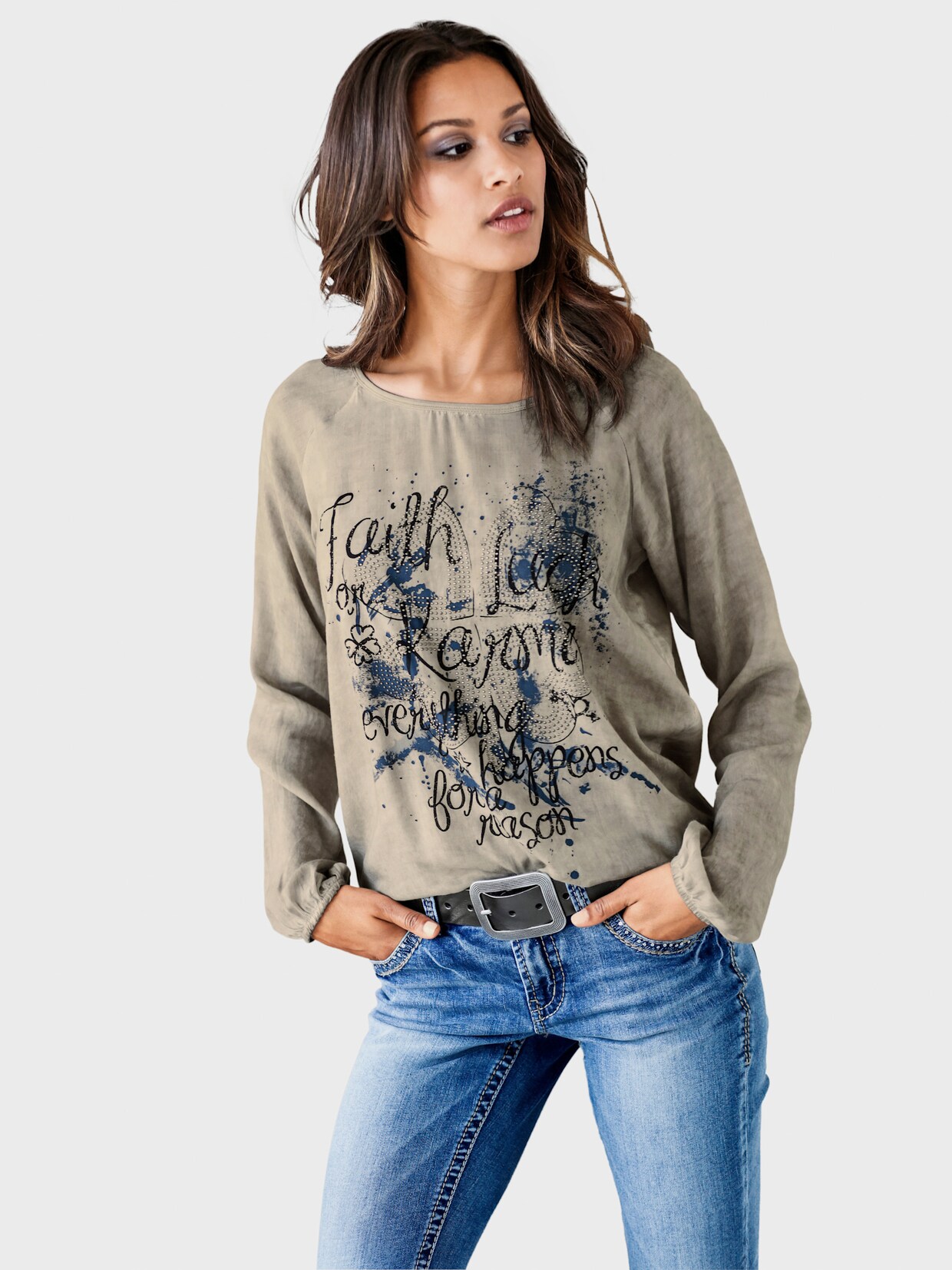 heine Comfortabele blouse - zand