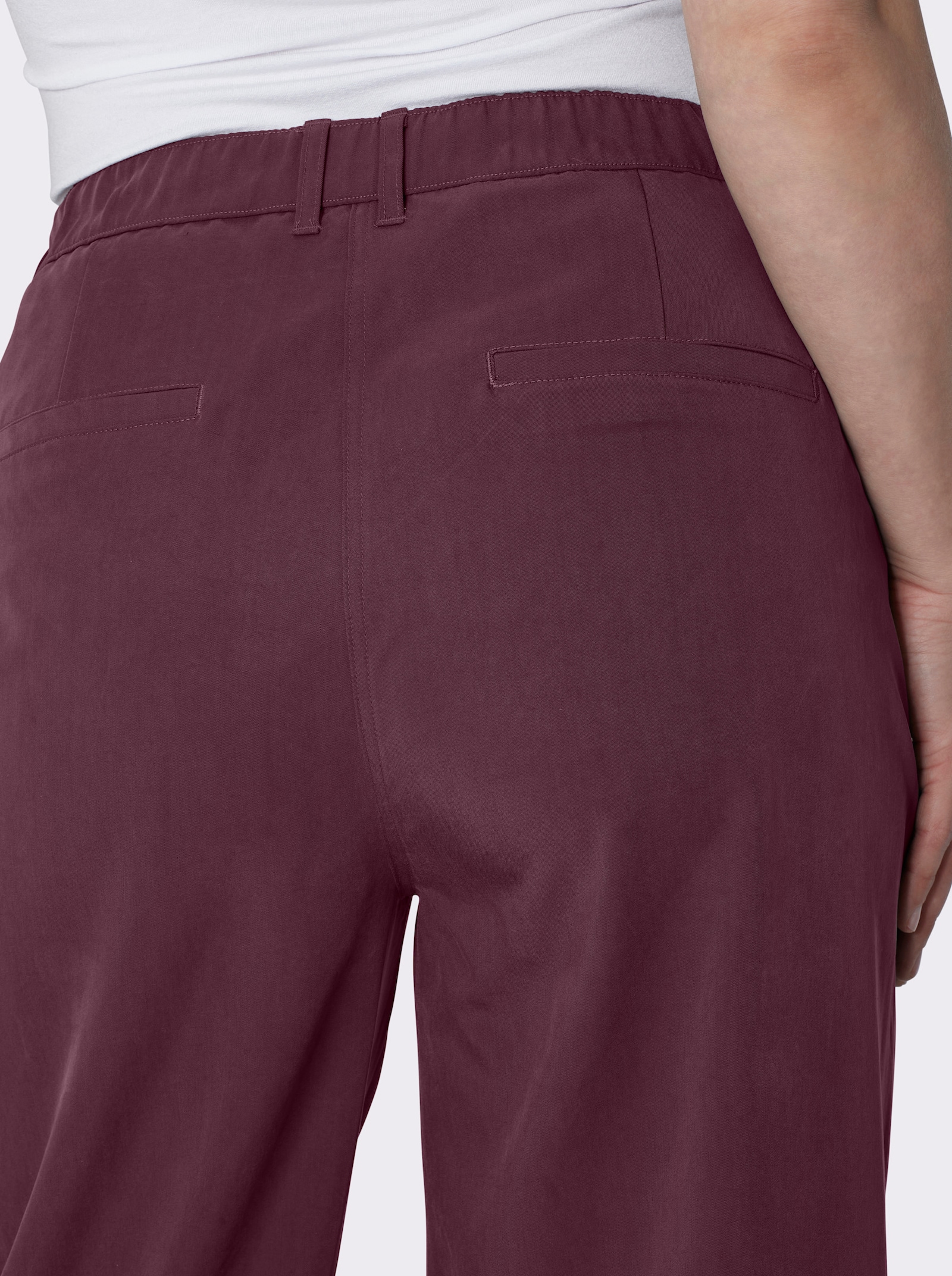 sheego Hose in weiter Form - burgund