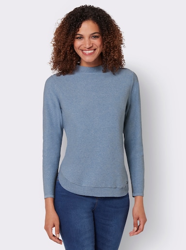 Langarm-Pullover - bleu-meliert