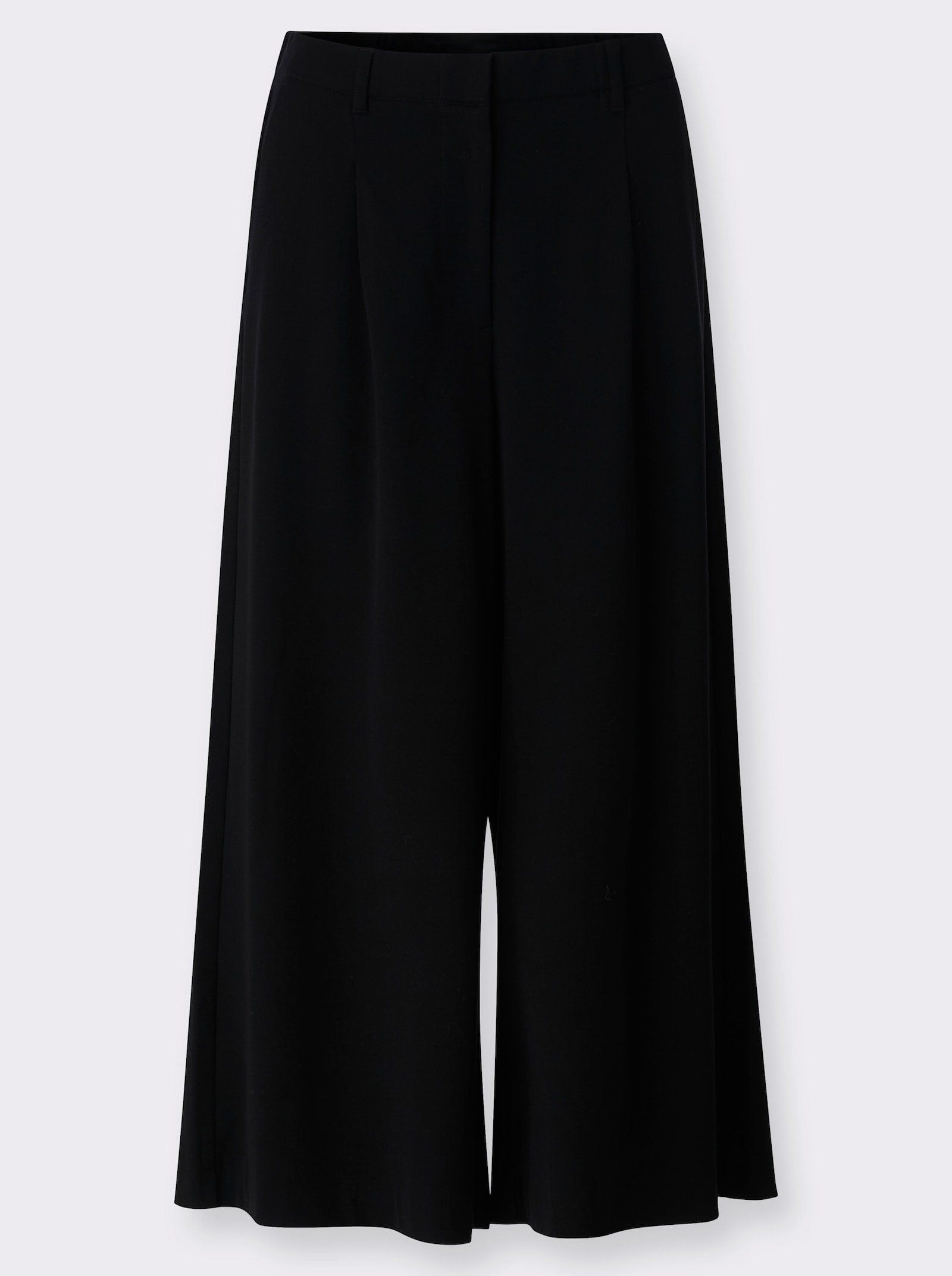 heine Broekrok met bandplooien - zwart