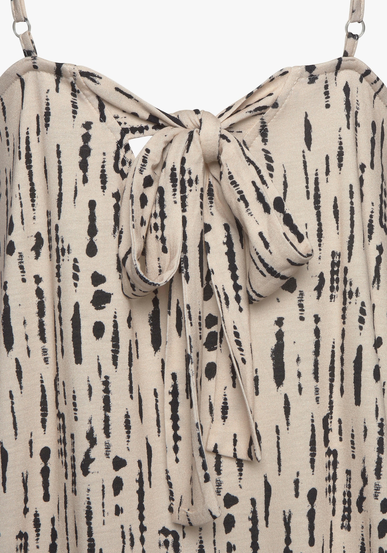 s.Oliver Maxi-jurk - beige/zwart geprint