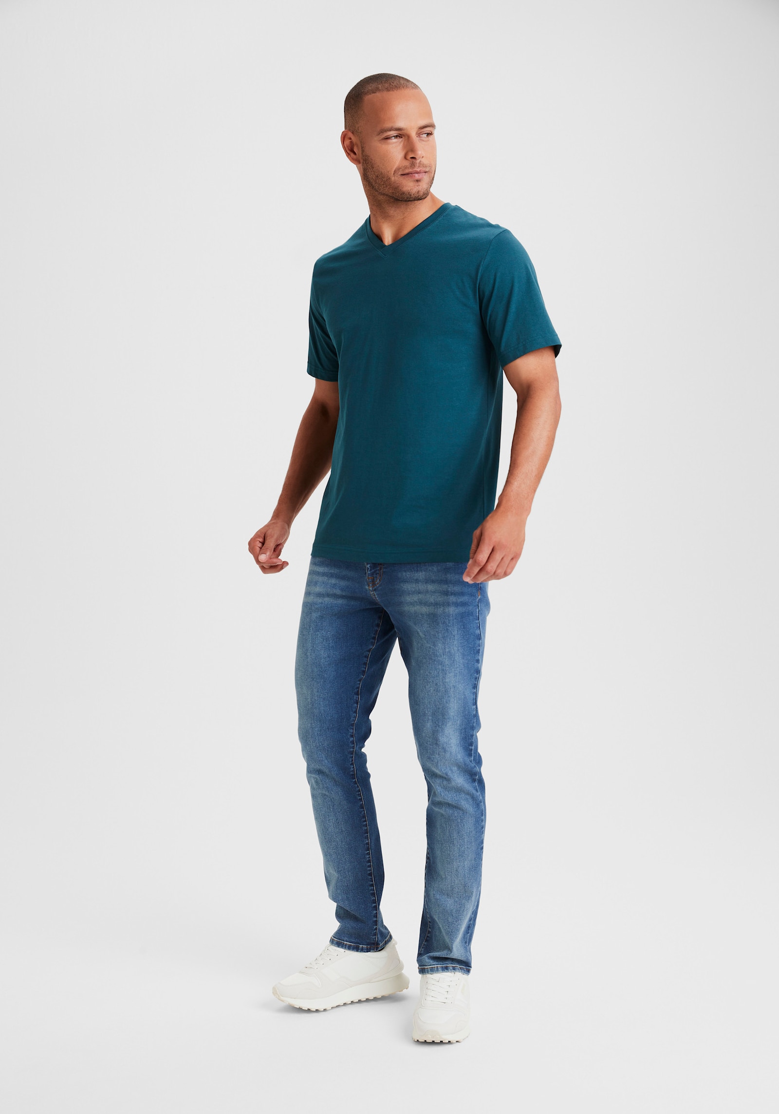 H.I.S T-Shirt - dunkelpetrol, dunkelgrau, petrol