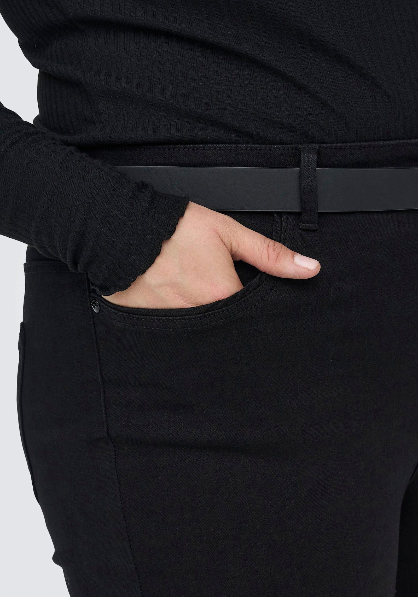 Schlagjeans - black-denim