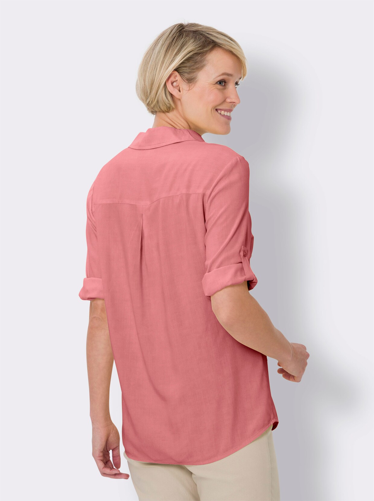 Comfortabele blouse - flamingo