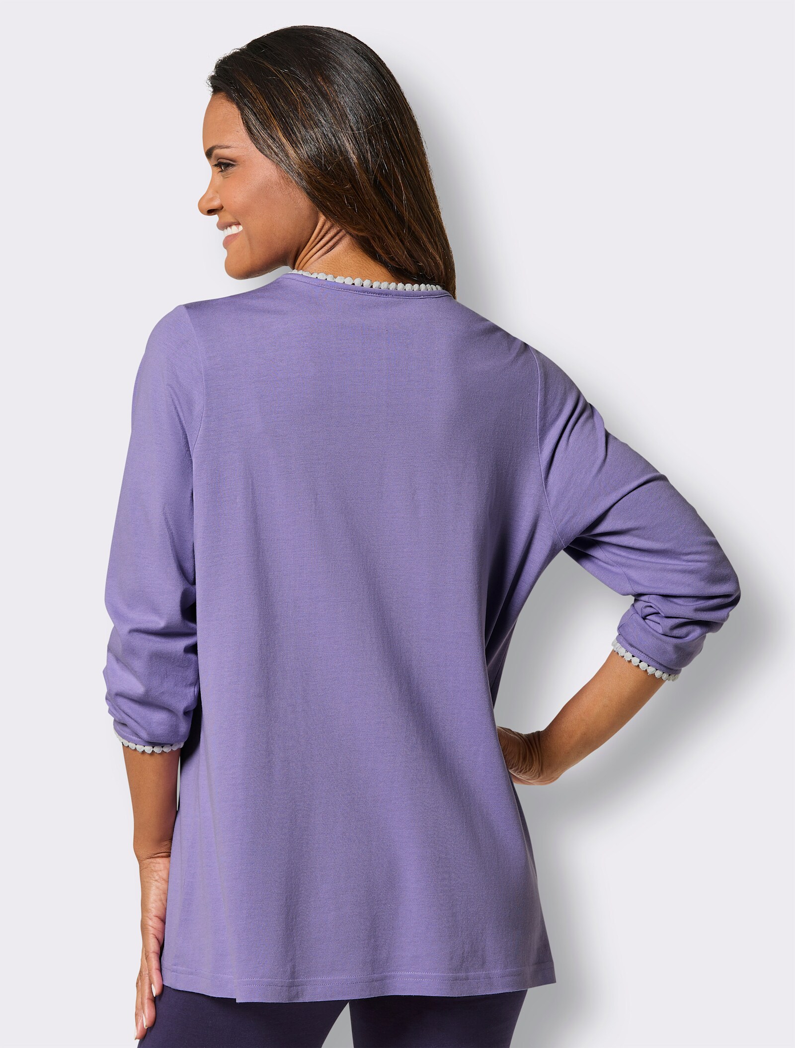 wäschepur Schlafanzug-Shirt - lavendel