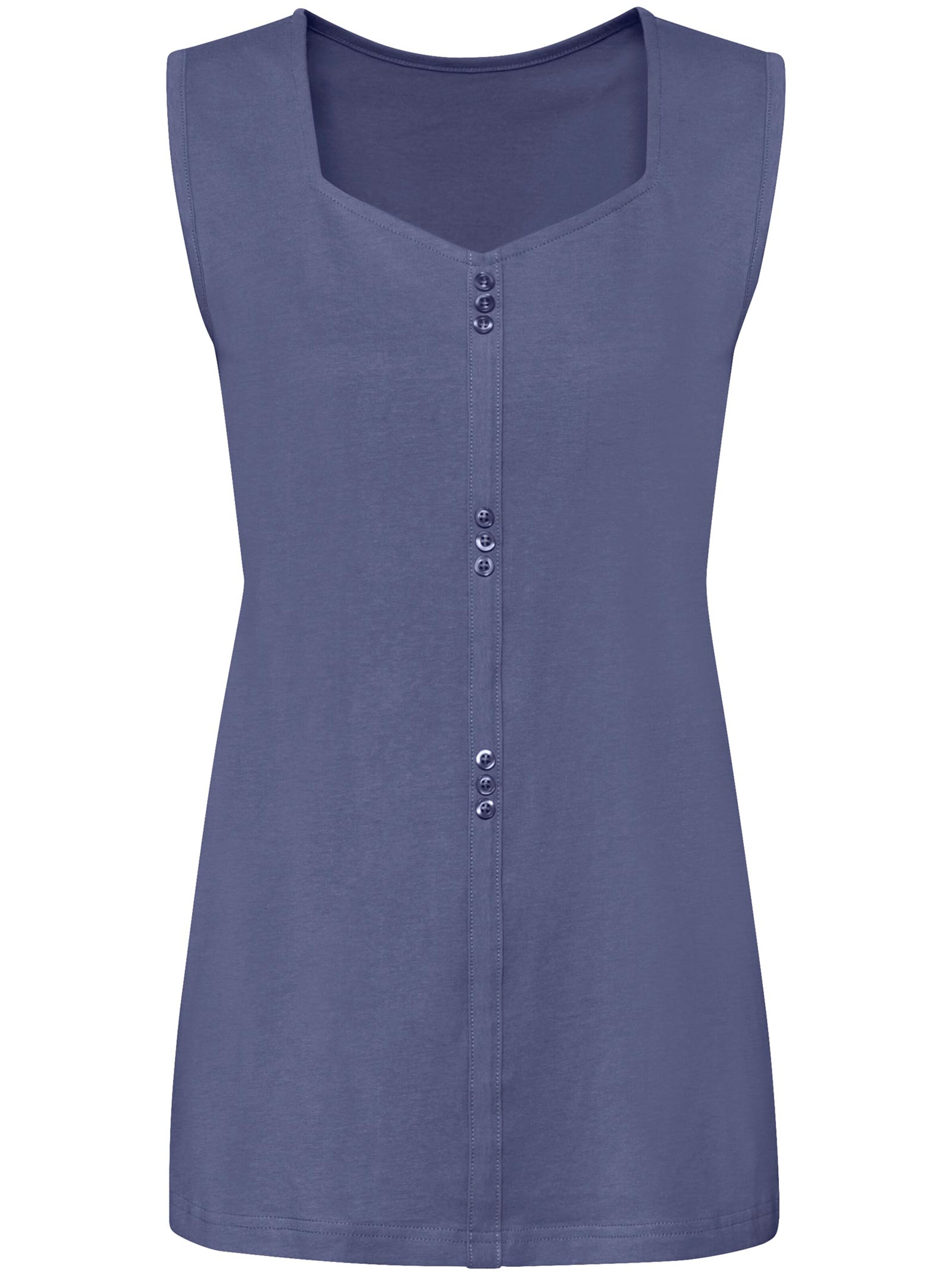 Shirttop - jeansblau
