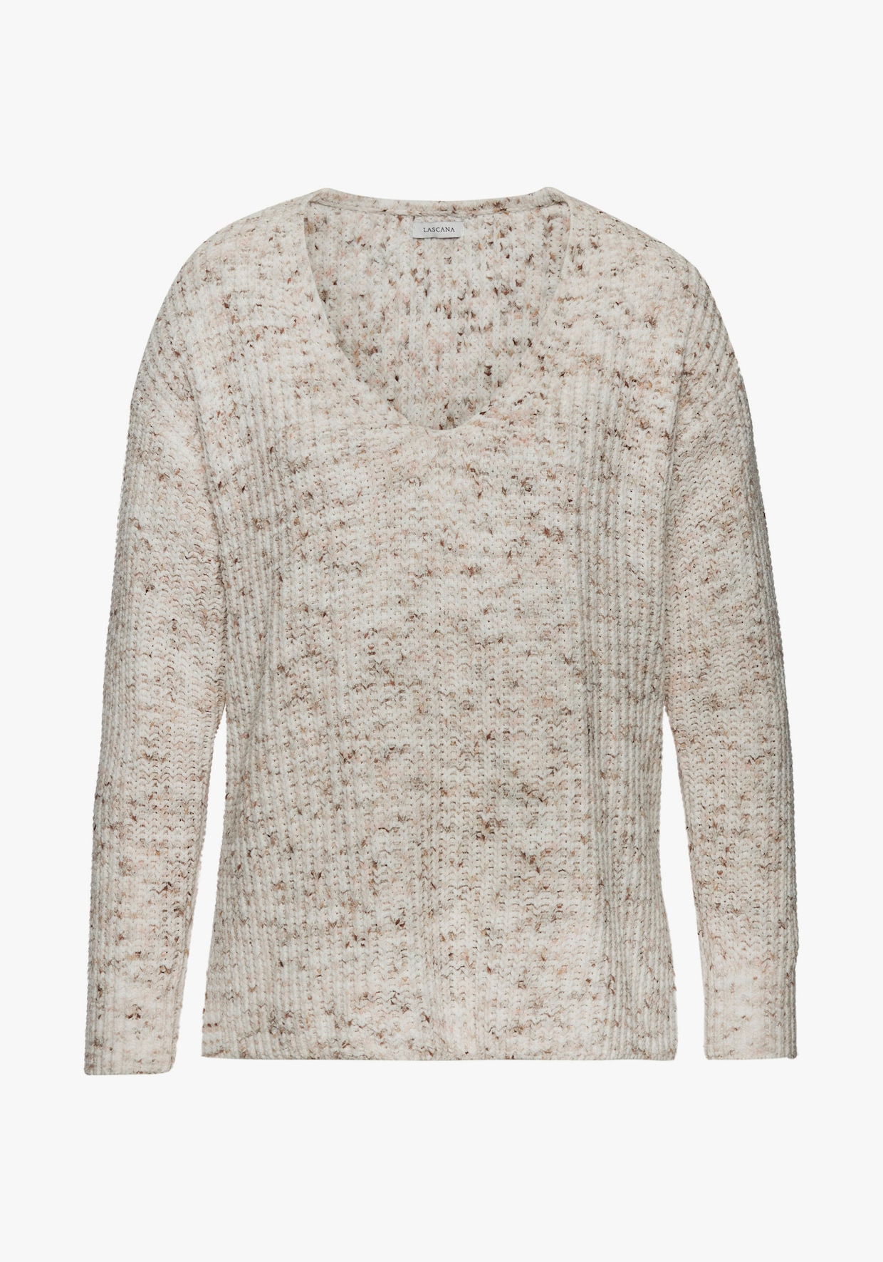 Buffalo V-Ausschnitt-Pullover - braun-creme