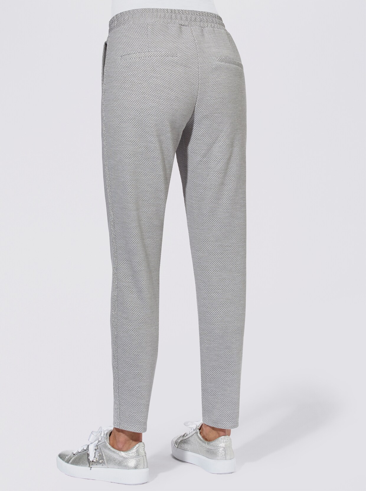 Jogg Pants - grau-gemustert