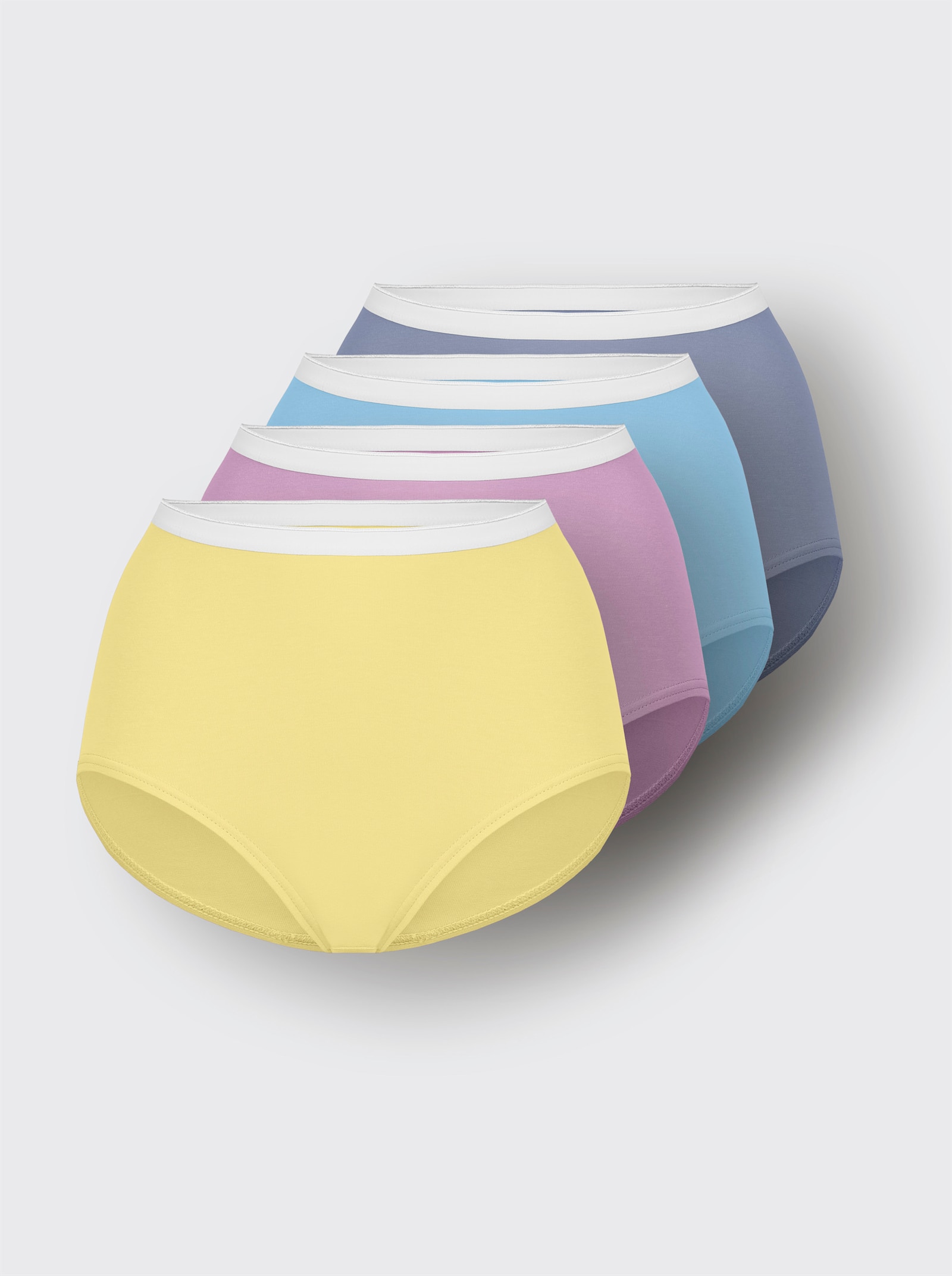 wäschepur Taillenslip - aqua + orchidee + zitrone + taubenblau